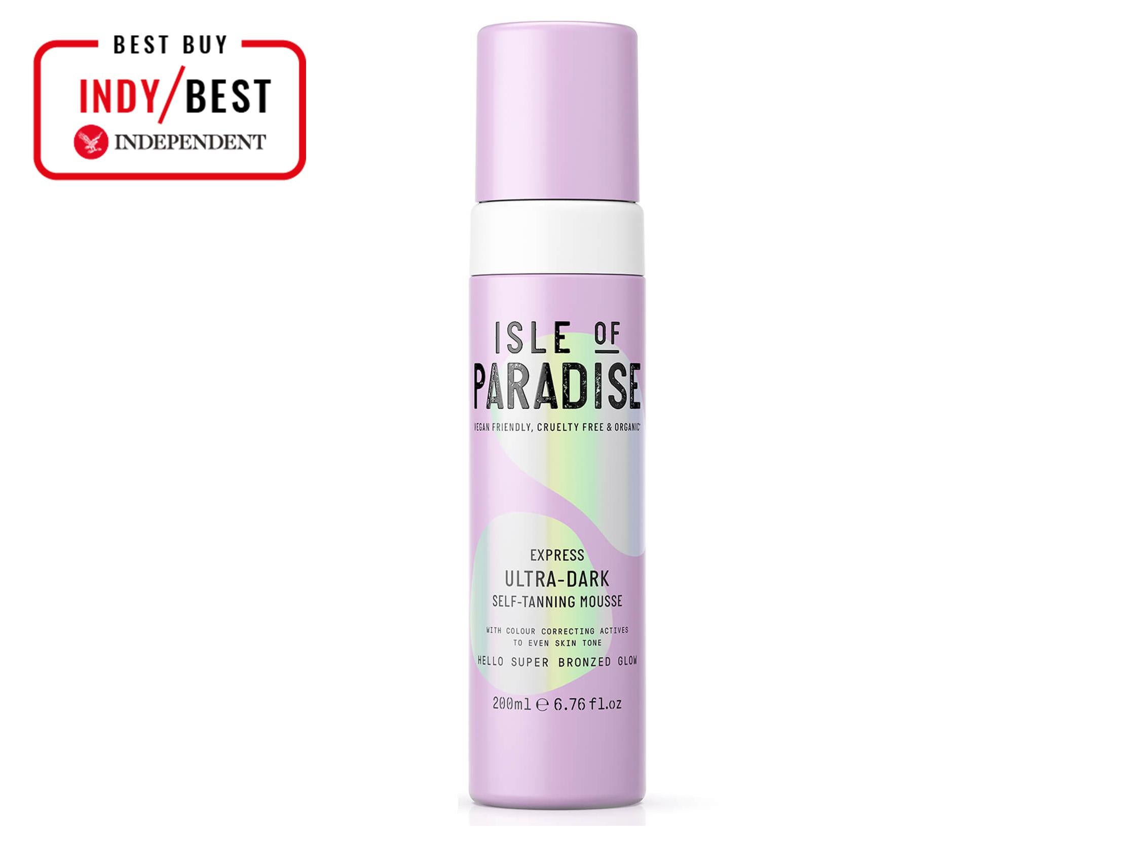 Isle of Paradise's dark mousse contains colour correcting ingredients for even coverage (The Independent)