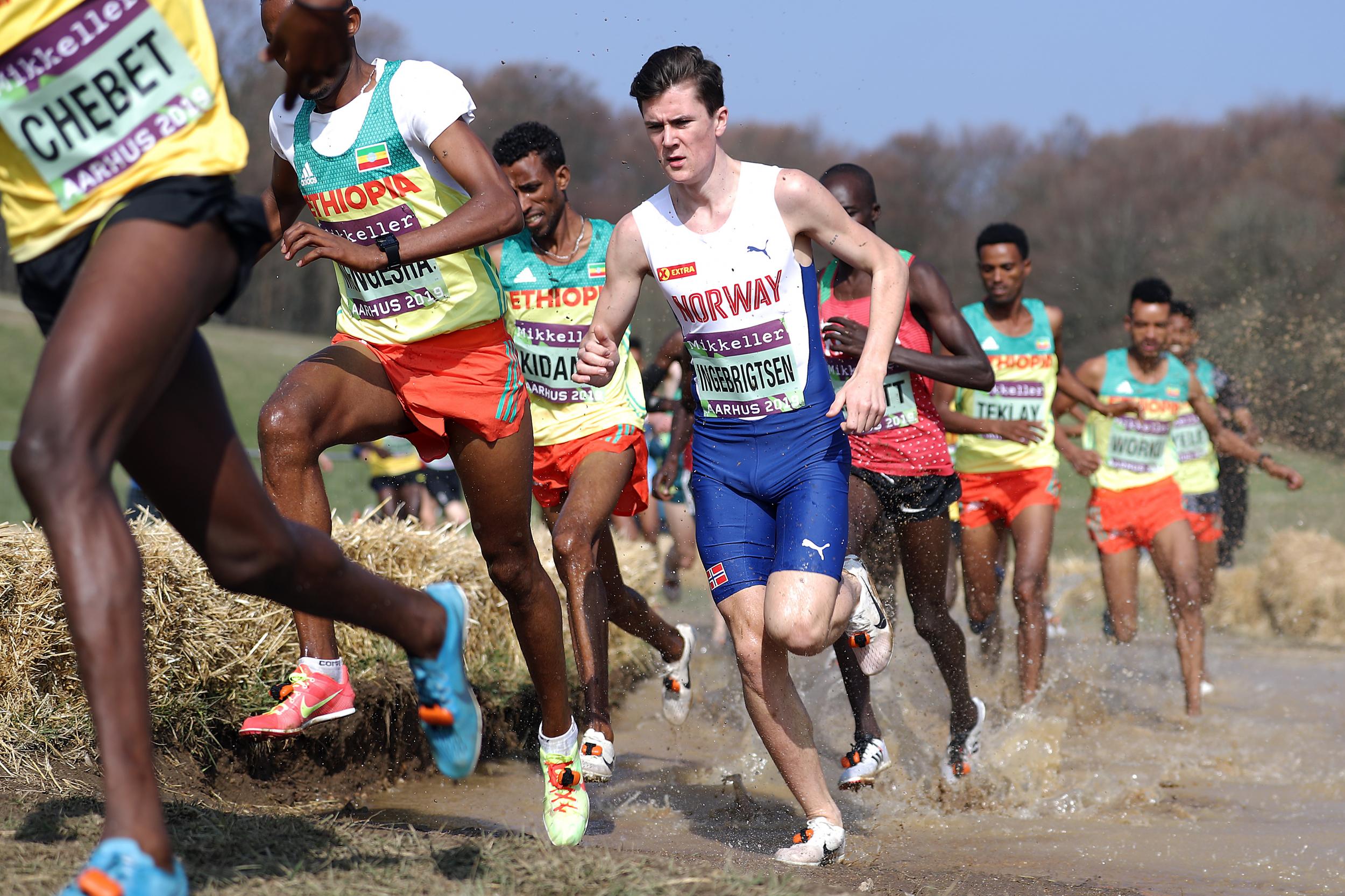 Jakob Ingebrigtsen during the 2019 World Cross Country Championships