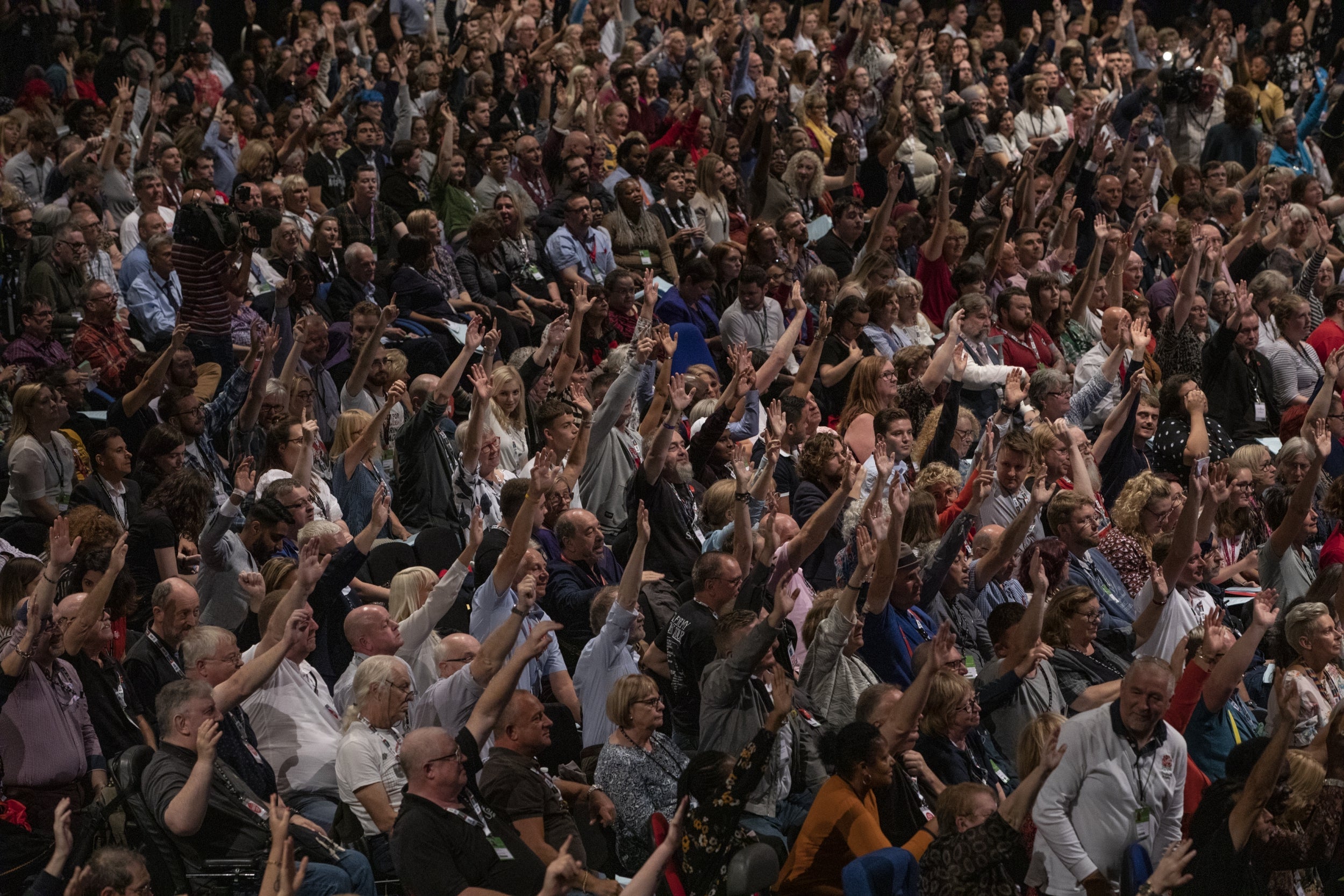 Labour delegates reject plan to commit to Remain at conference yesterday