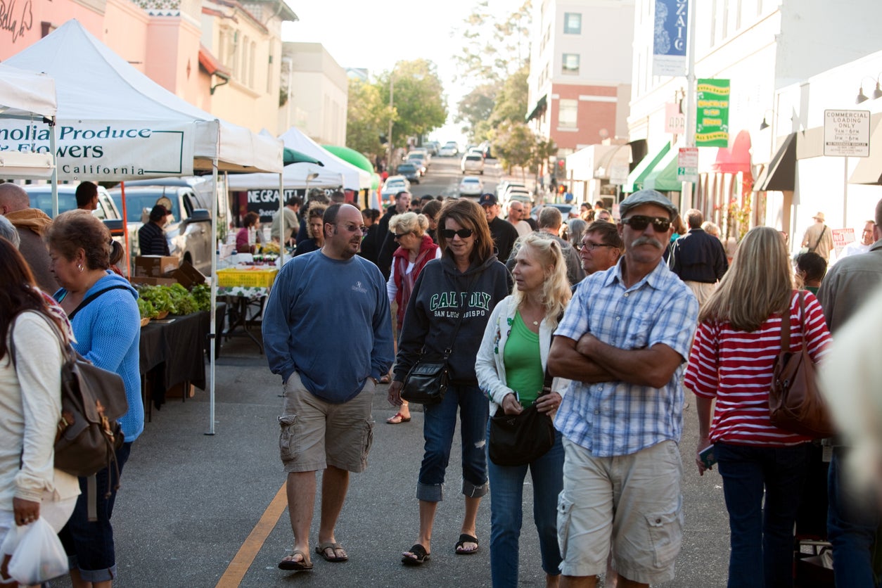 San Luis Obispo farmers’ market (Getty)