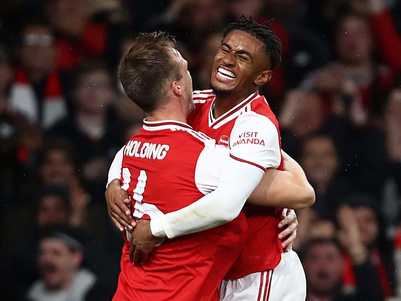 Reiss Nelson impressed during the Carabao Cup third round