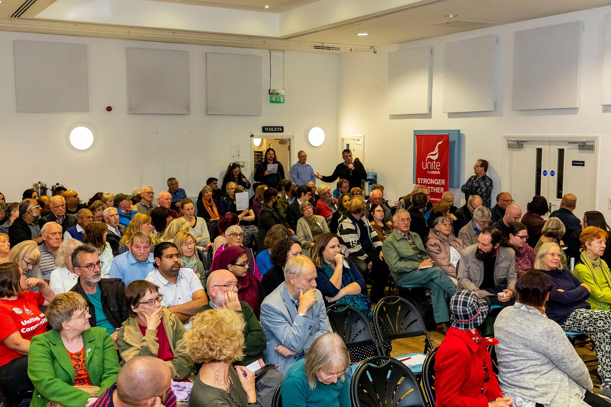 An open meeting at Keighley Civic Centre where angry residents came together to highlight their concerns about a reduction in library services