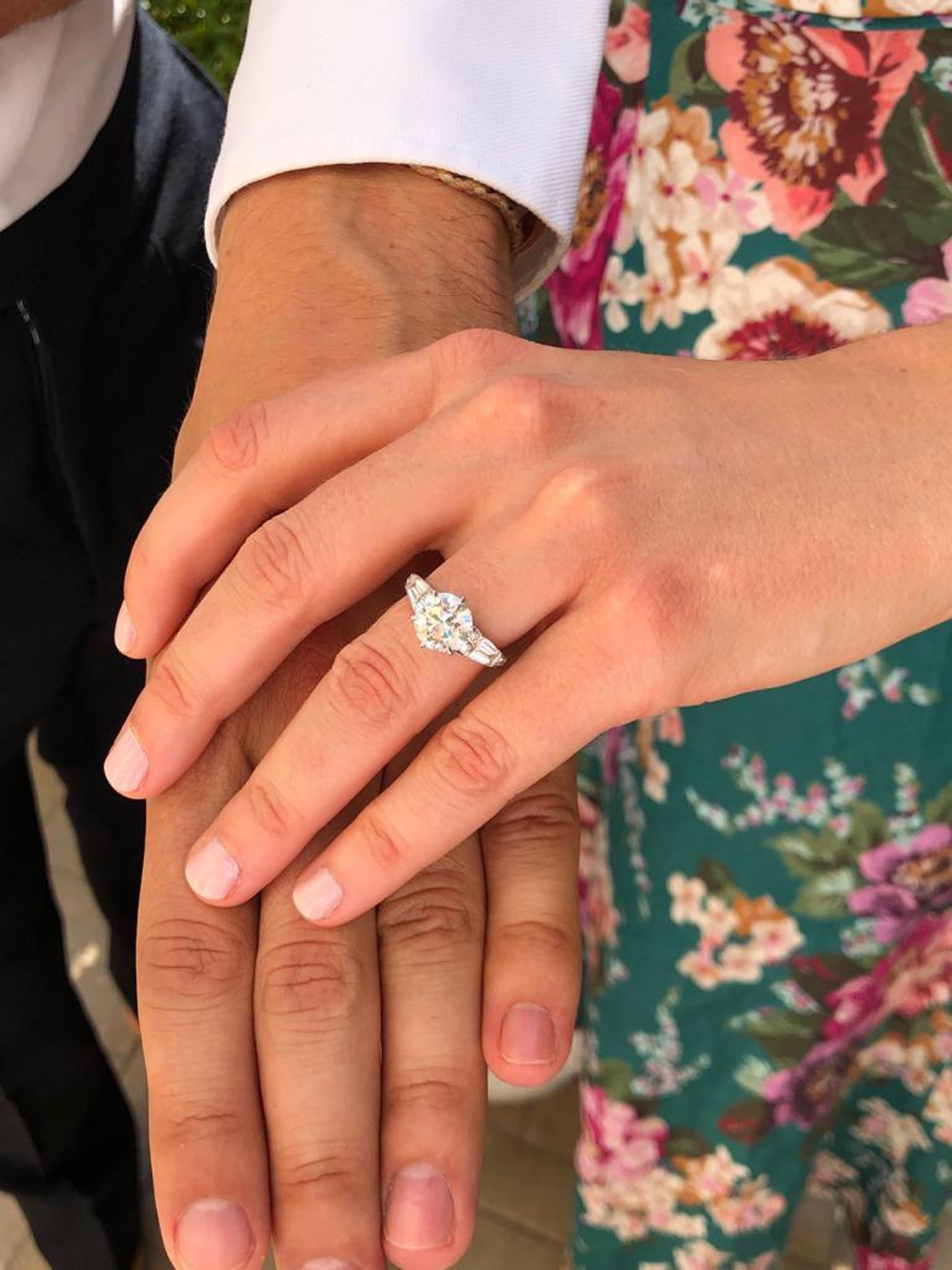 Photograph of Princess Beatrice’s engagement ring taken by Princess Eugenie