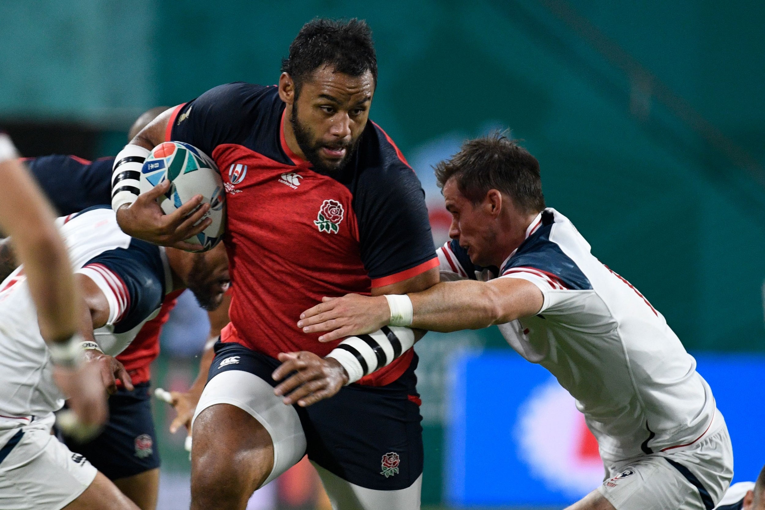 Vunipola in action against the USA (AFP/Getty)