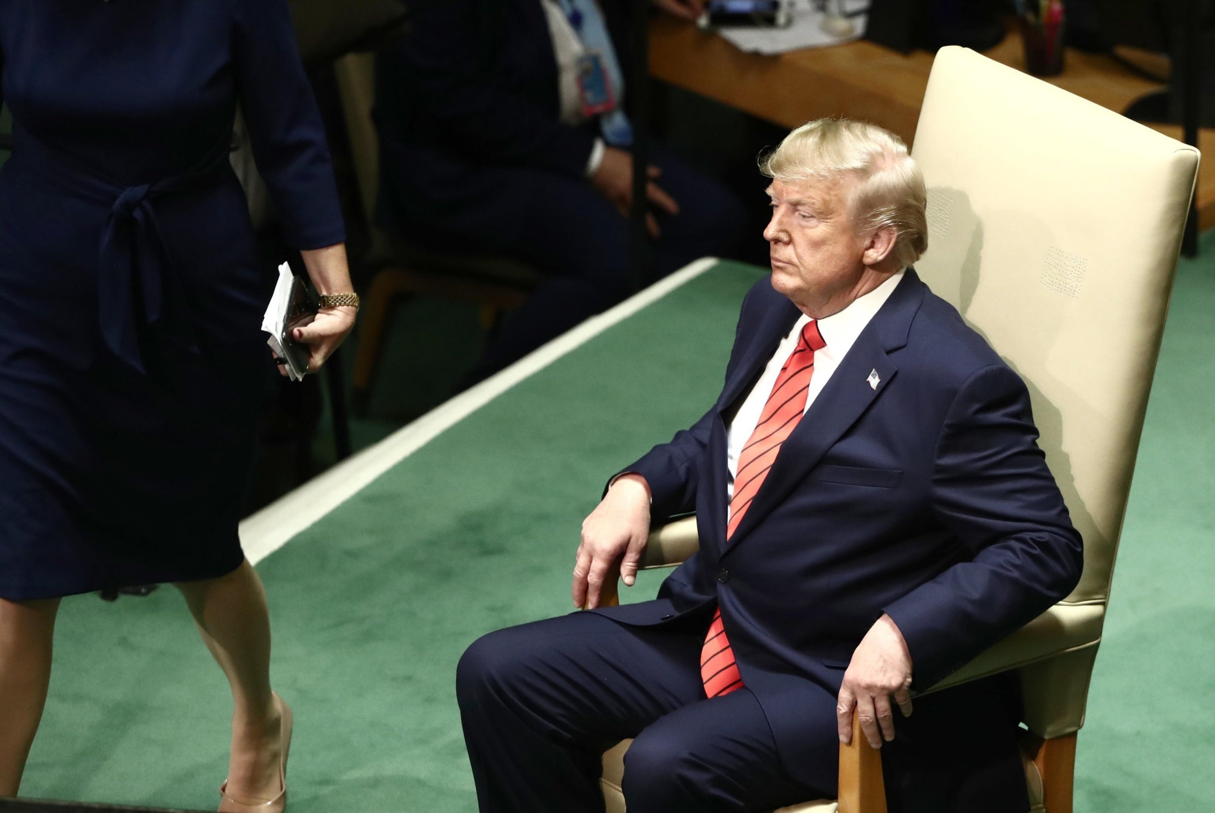 Dominant male: President Trump at the ‘world’s parliament’