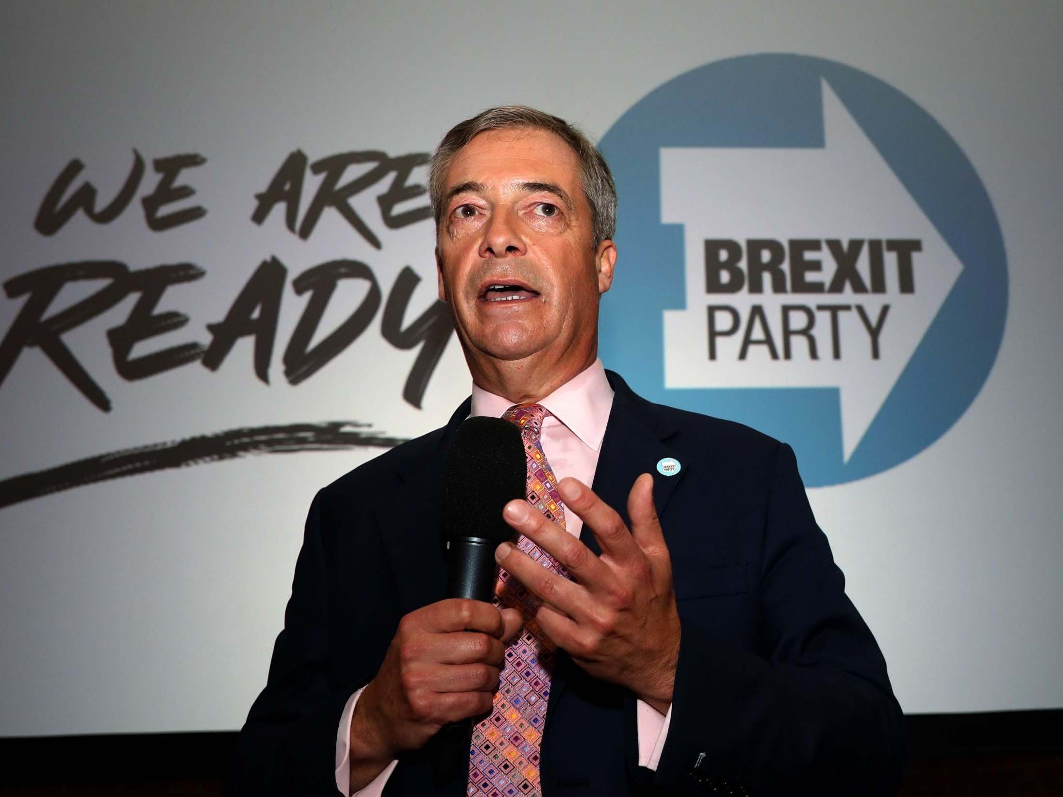 Brexit Party leader Nigel Farage.