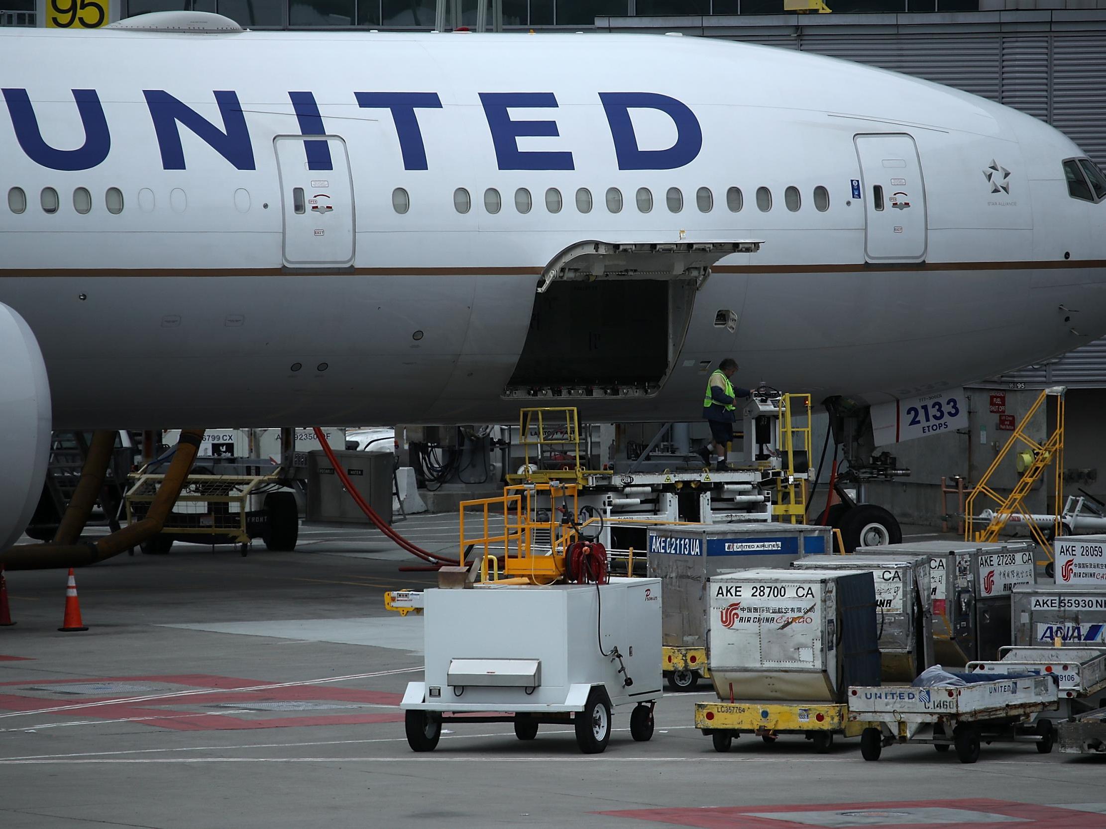 A United Airlines jet made a bumpy landing