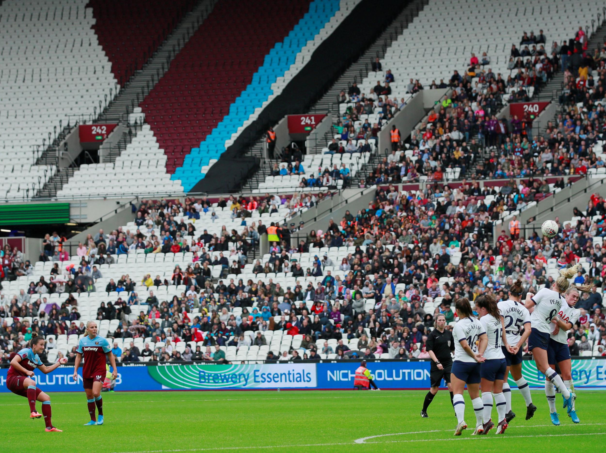 There was a positive attendance for West Ham vs Spurs