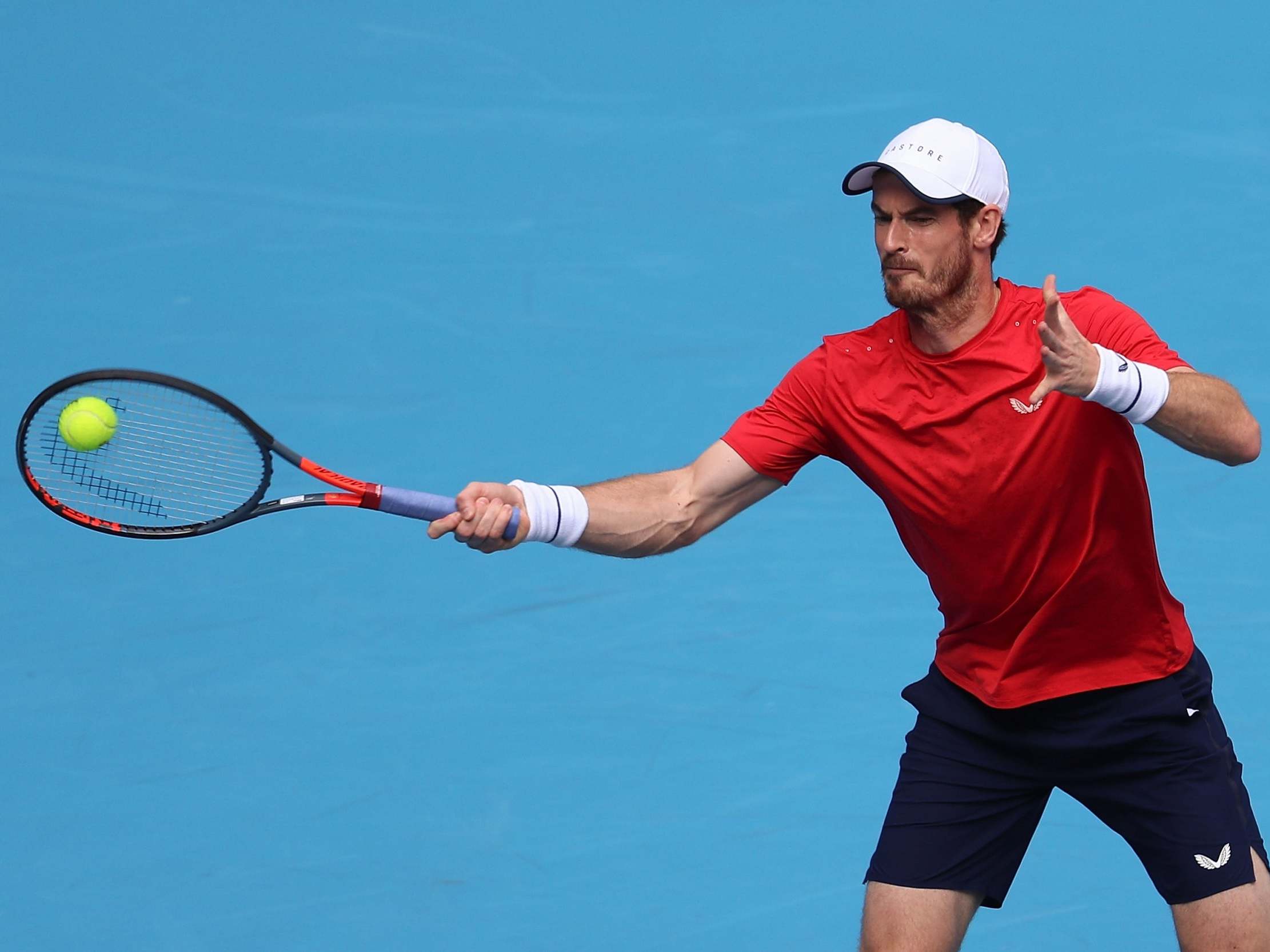 Andy Murray battled past Matteo Berrettini in Beijing