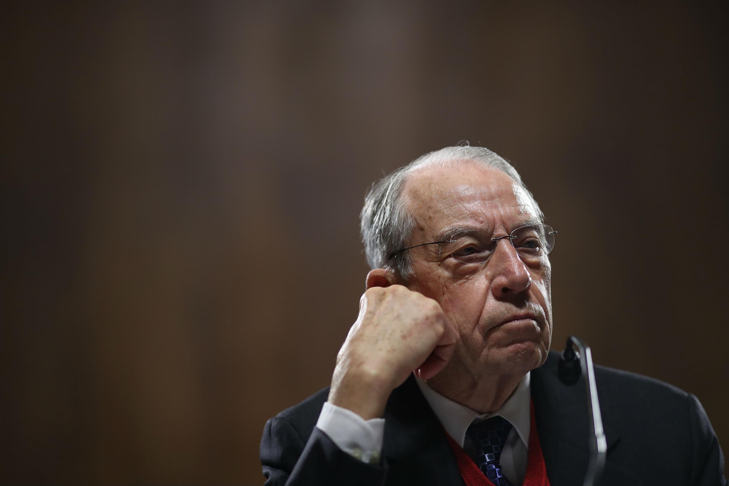 Mr Grassley has served seven terms in the Senate