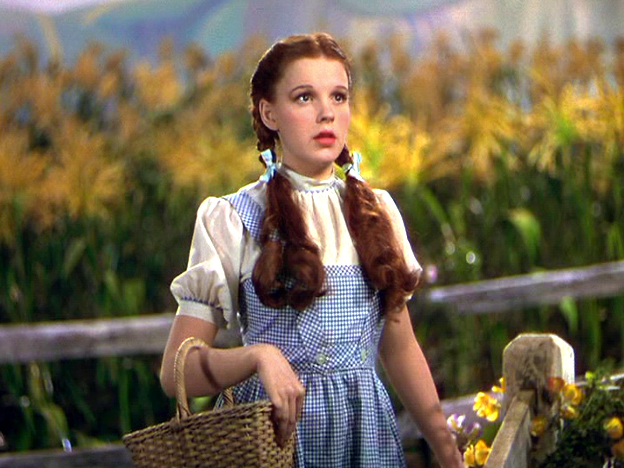 Garland as Dorothy in ‘The Wizard of Oz’, a role that won her a special Academy Award for outstanding juvenile performance