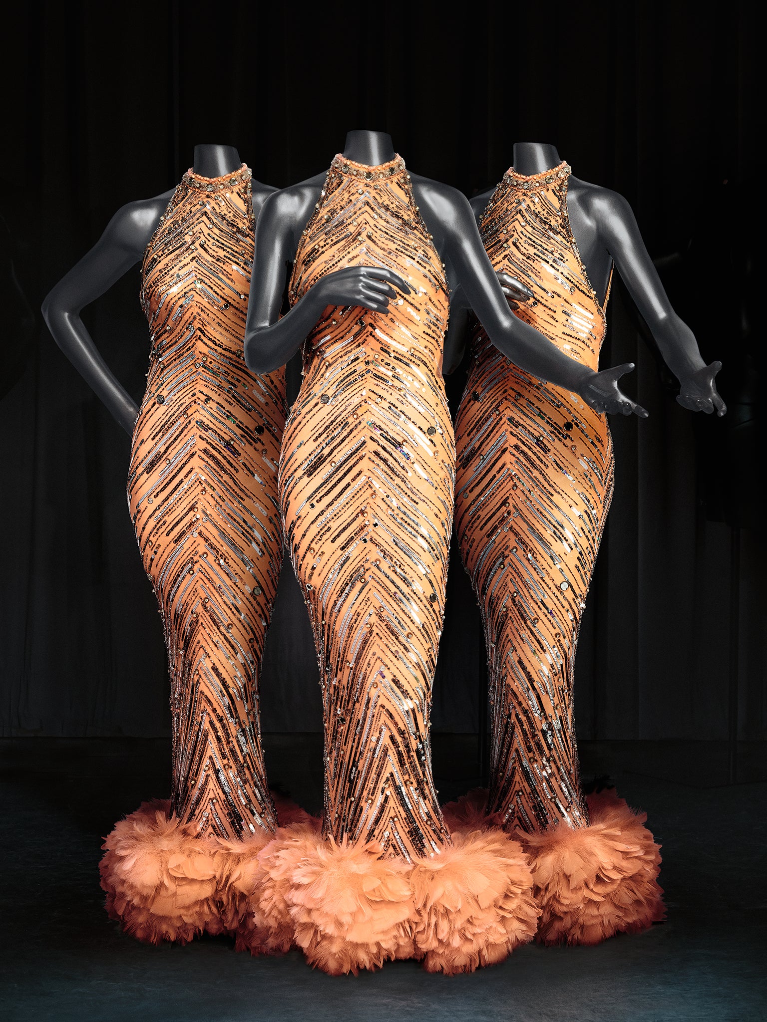 ‘Peach Feathers’ designed by Bob Mackie in 1969