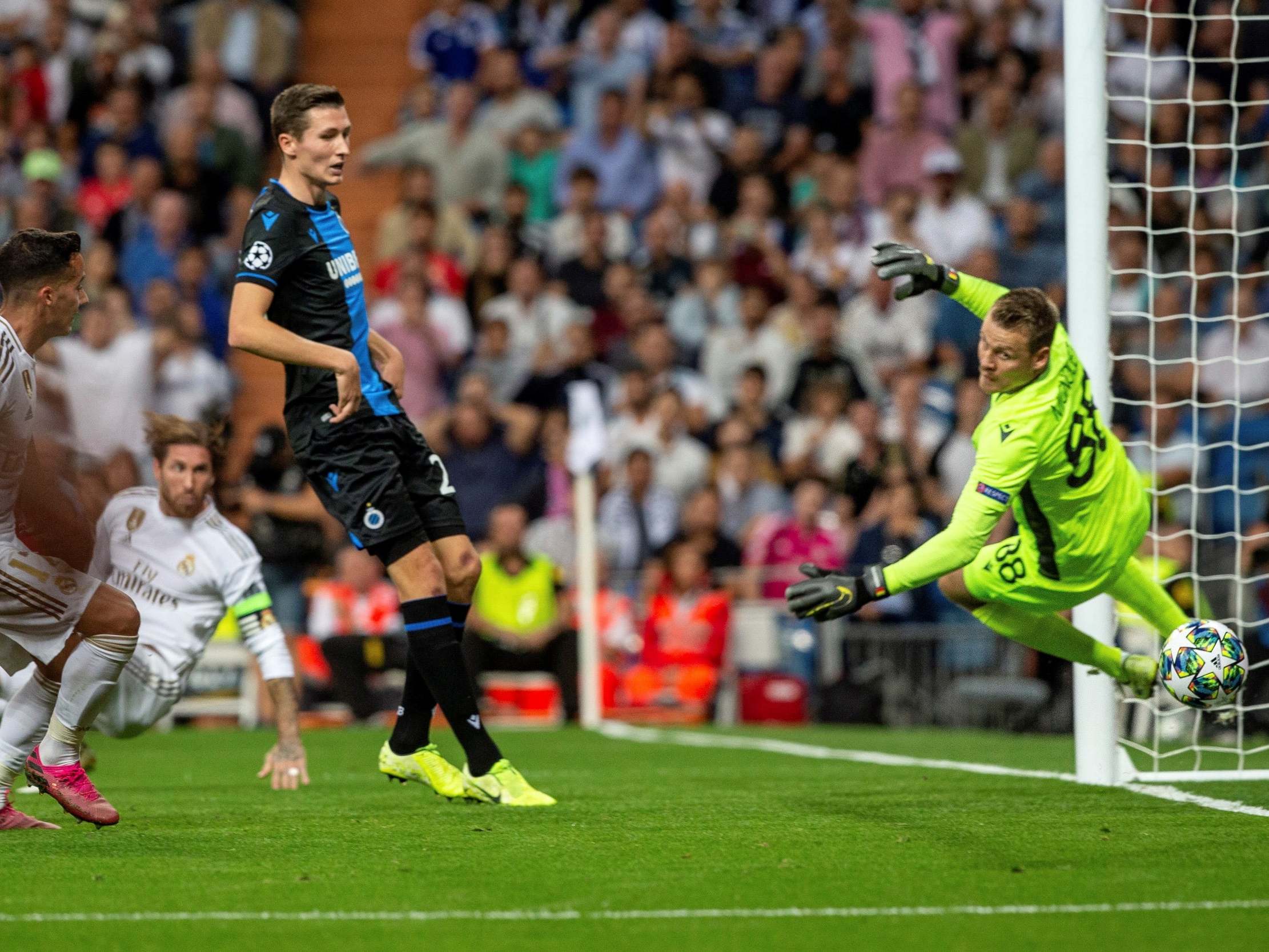 Sergio Ramos steers Real Madrid's first goal home