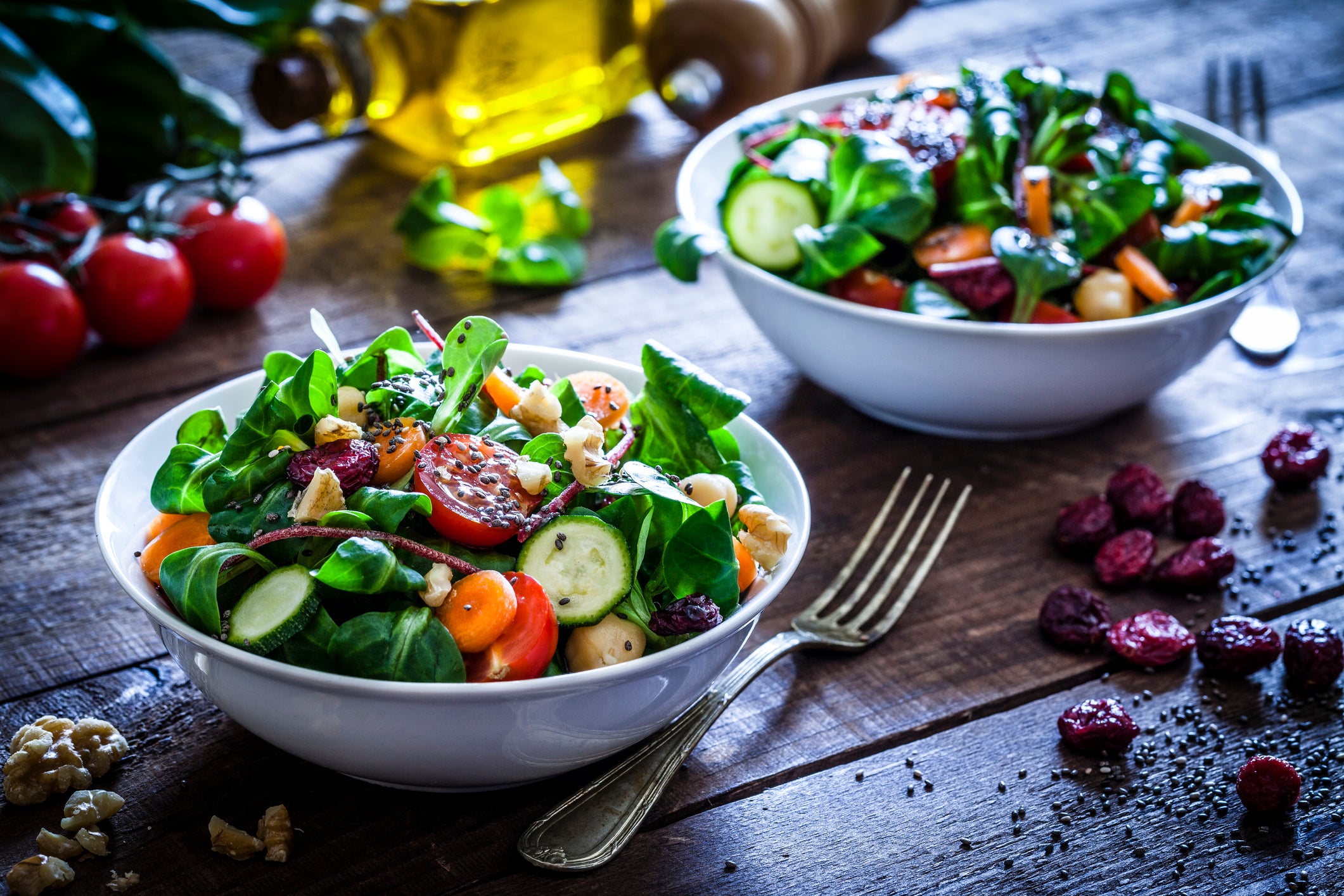 Add lots of variety to your meal with a bright, colourful salad