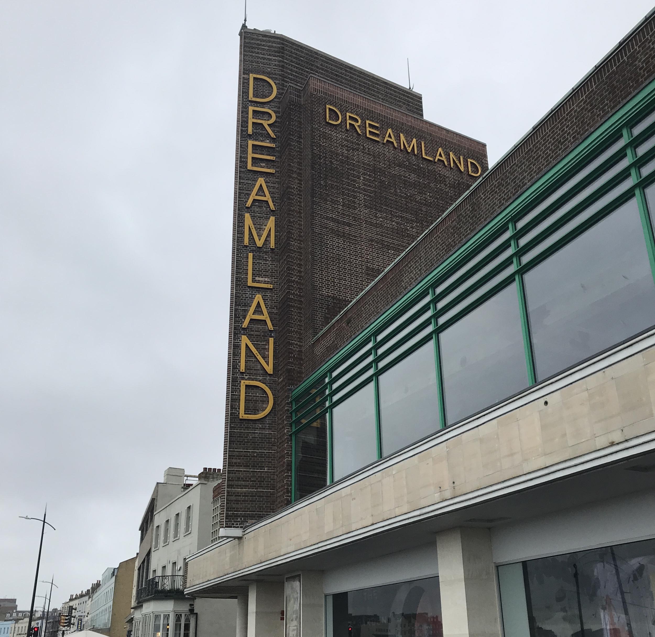 Outside Dreamland on the Margate seafront