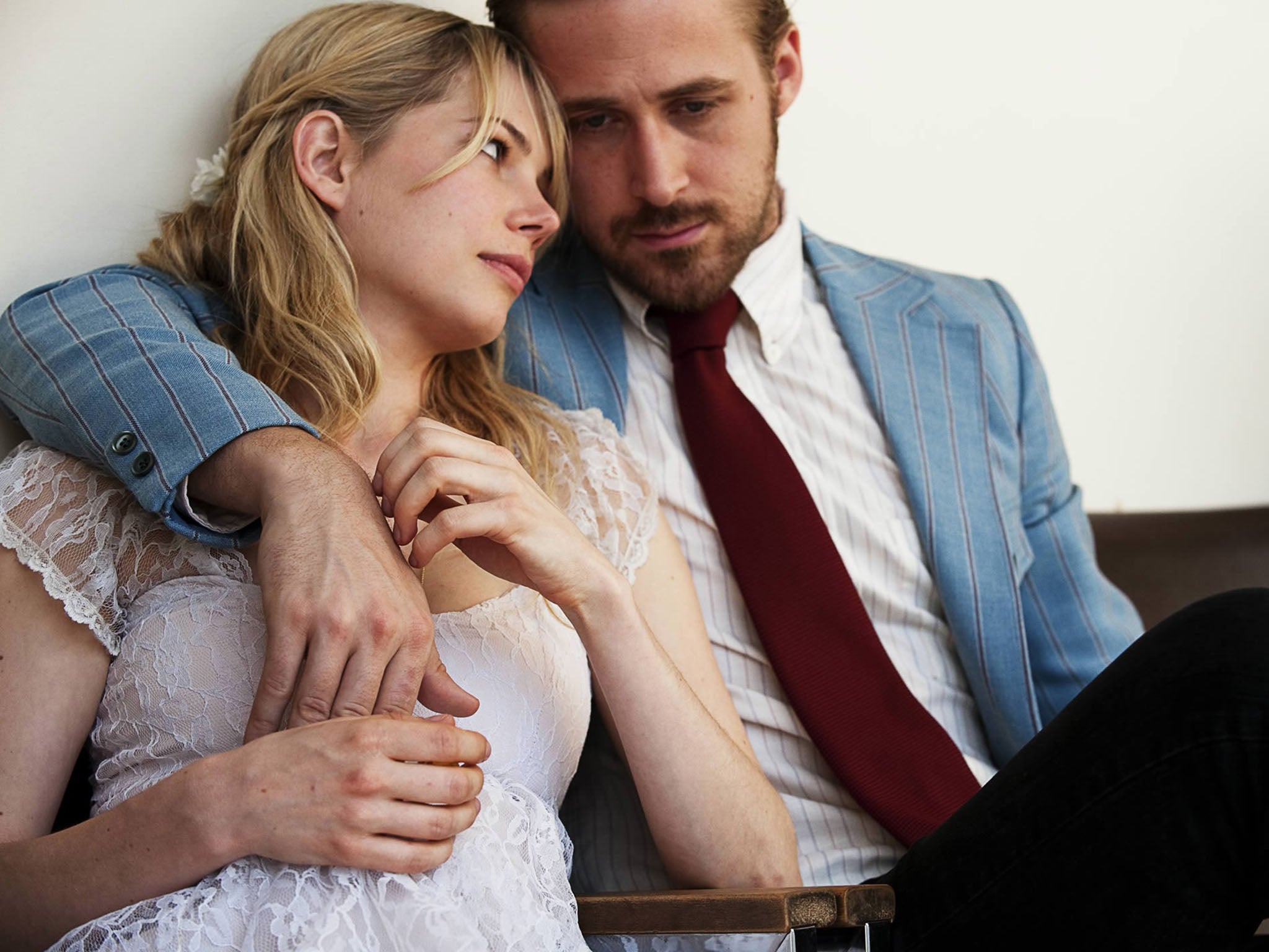 Michelle Williams and Ryan Gosling cope with a crumbling marriage in ‘Blue Valentine’ (Rex)