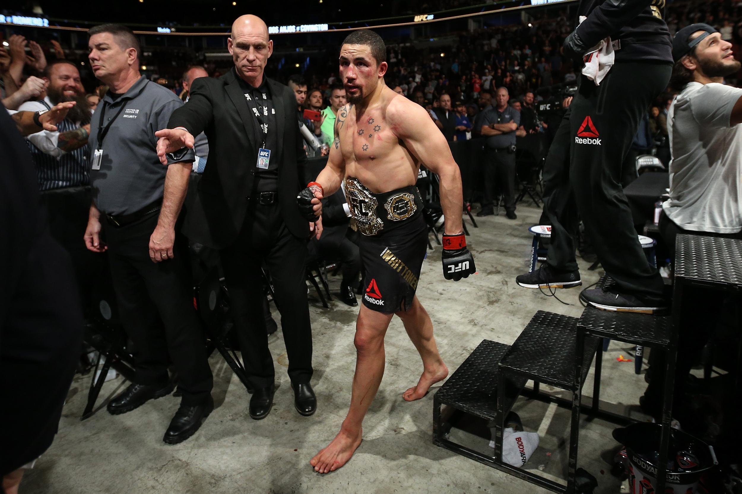 Robert Whittaker last fought in June 2018, defeating Yoel Romero (Getty)