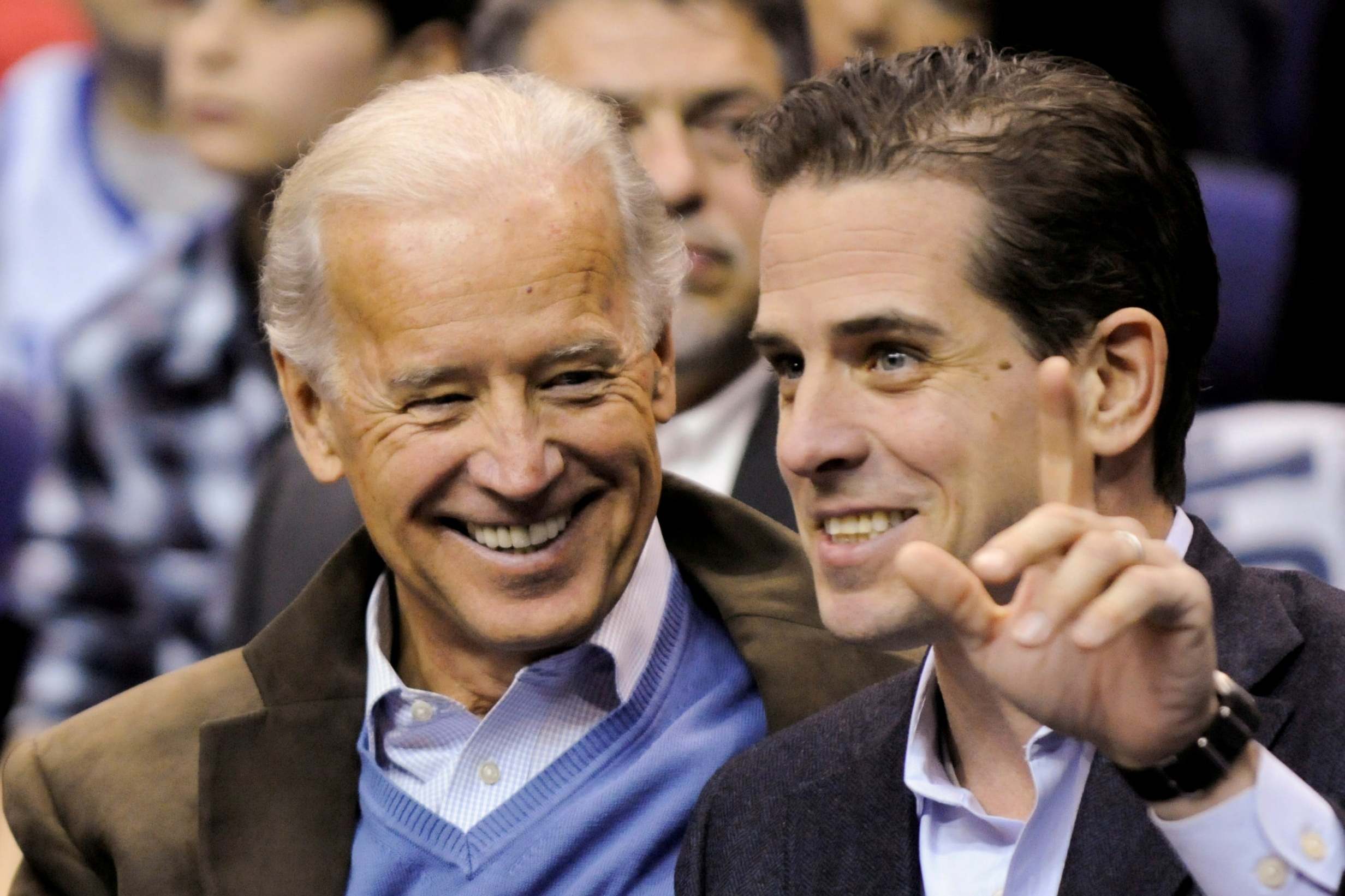 Hunter Biden with his father Joe