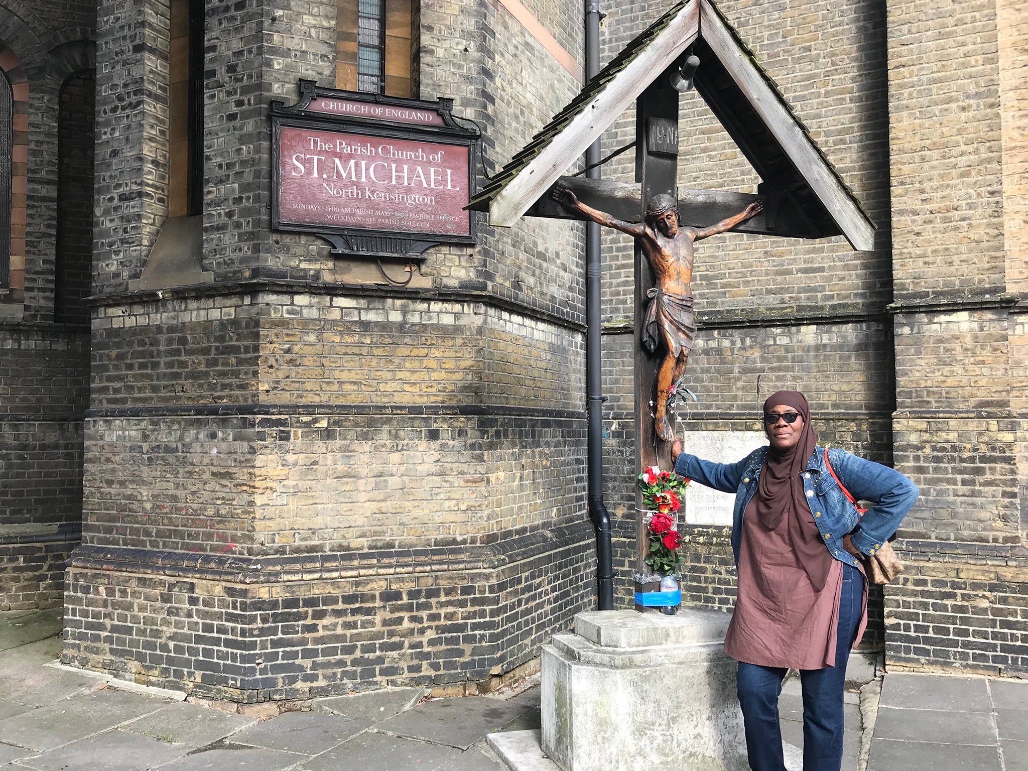 Josephine at the parish church of St Michael and All Angels