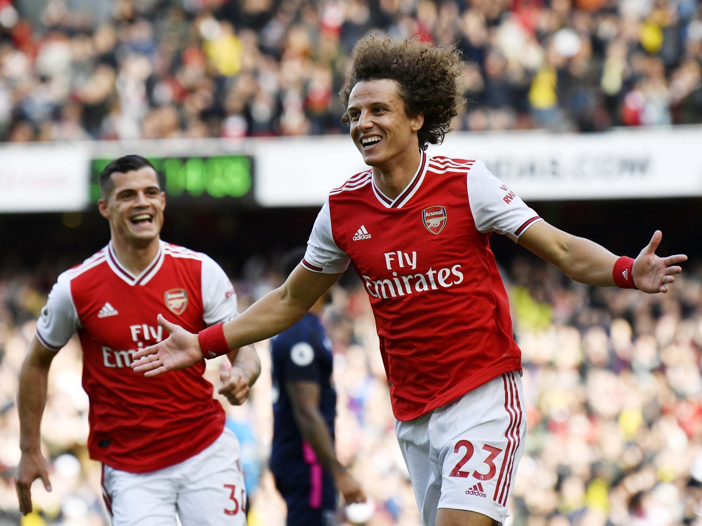 David Luiz’s goal took Arsenal past Bournemouth