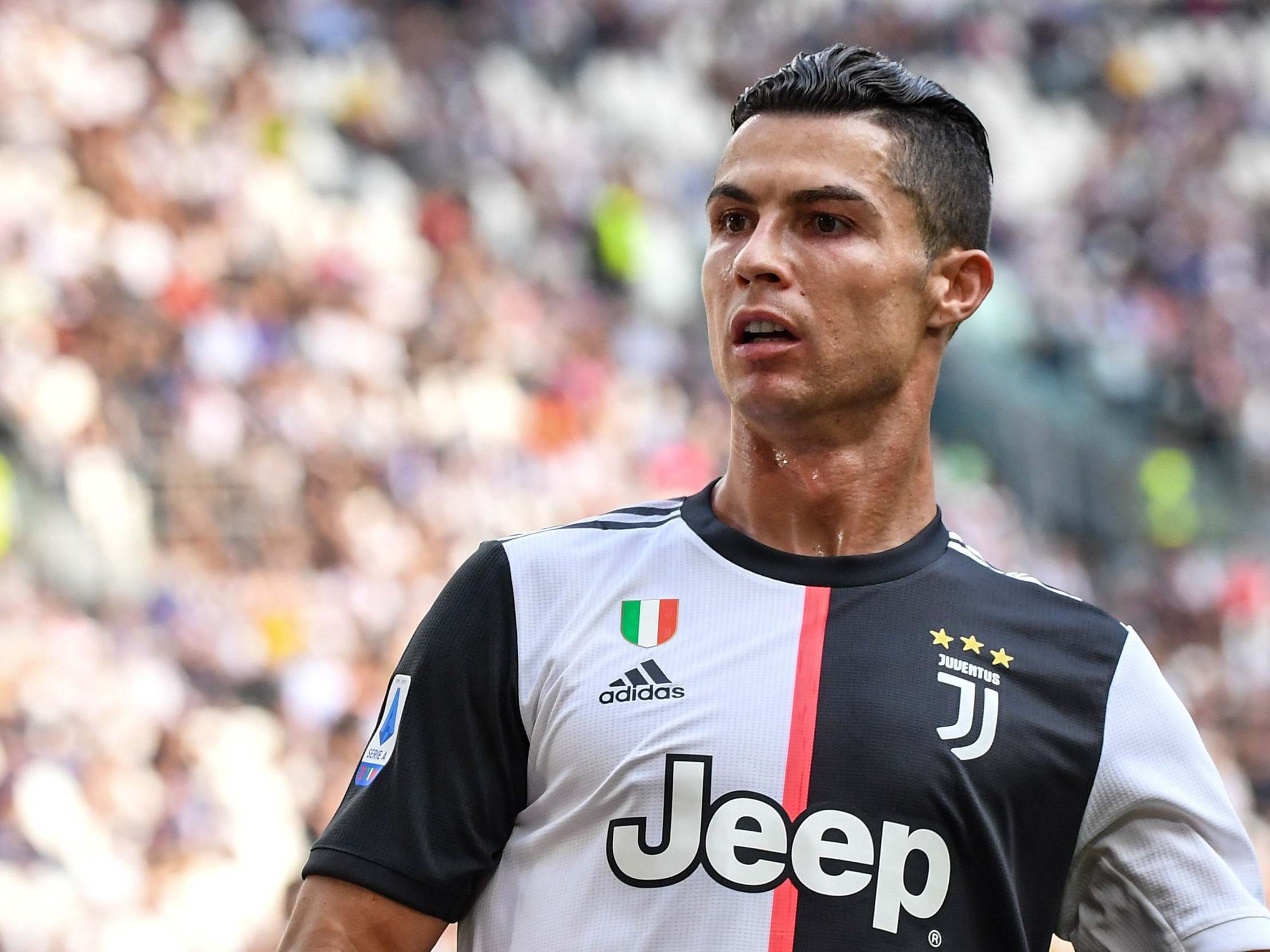 Cristiano Ronaldo in action for Juventus