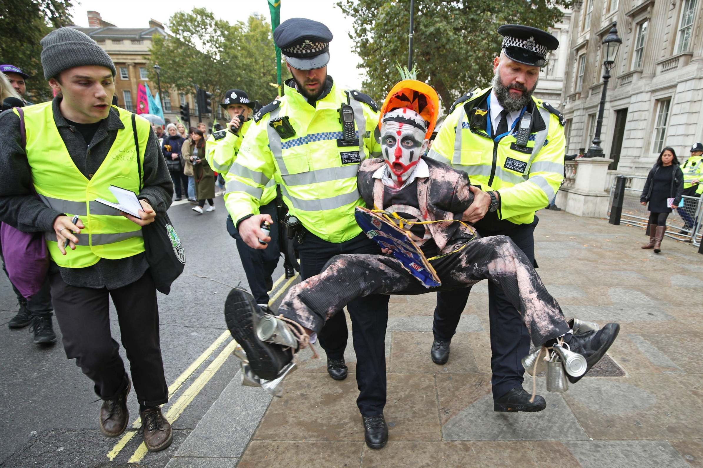 Police say there have already been 276 arrests in connection with the London protests