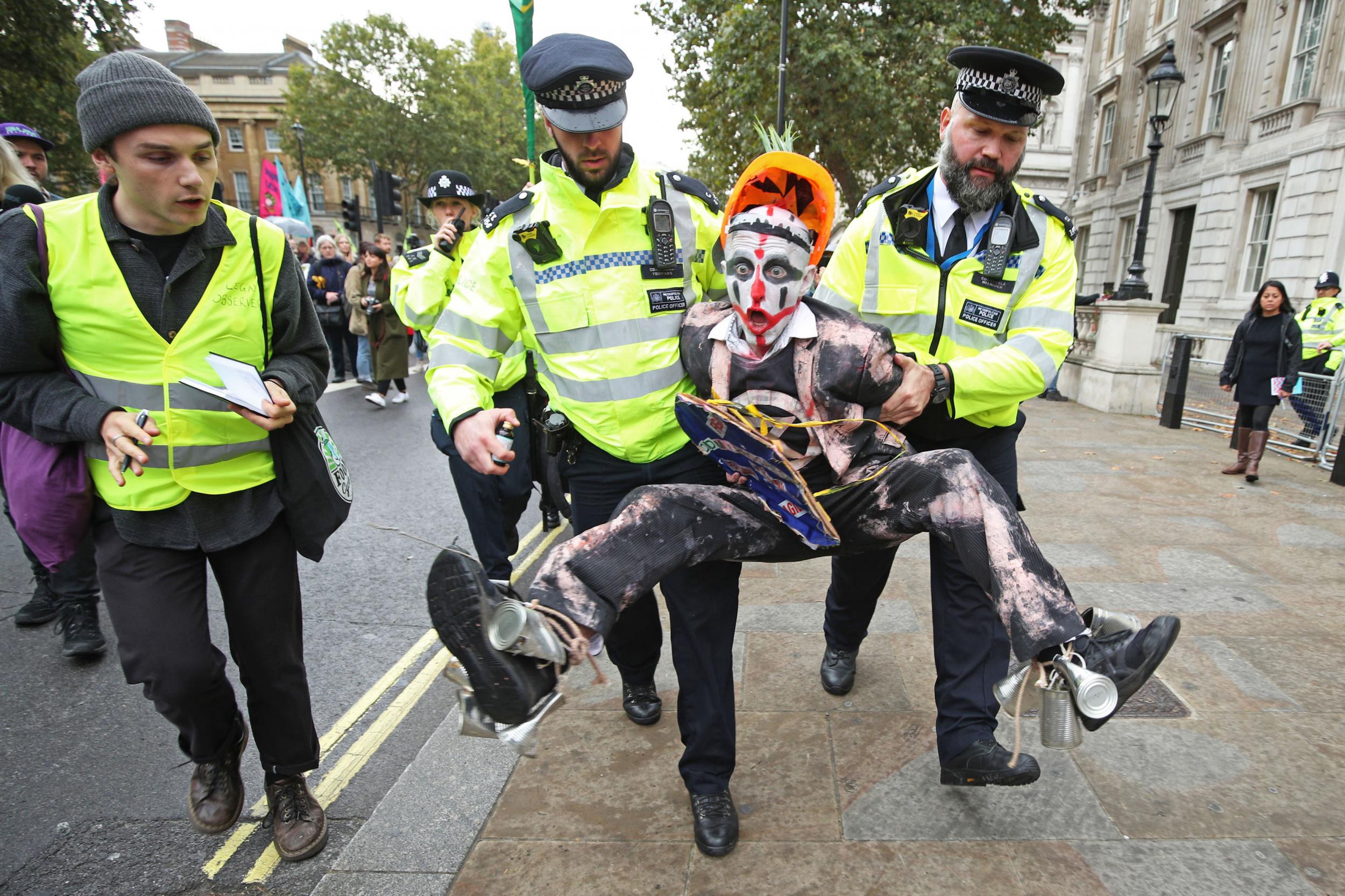 Extinction Rebellion protest in Westminster