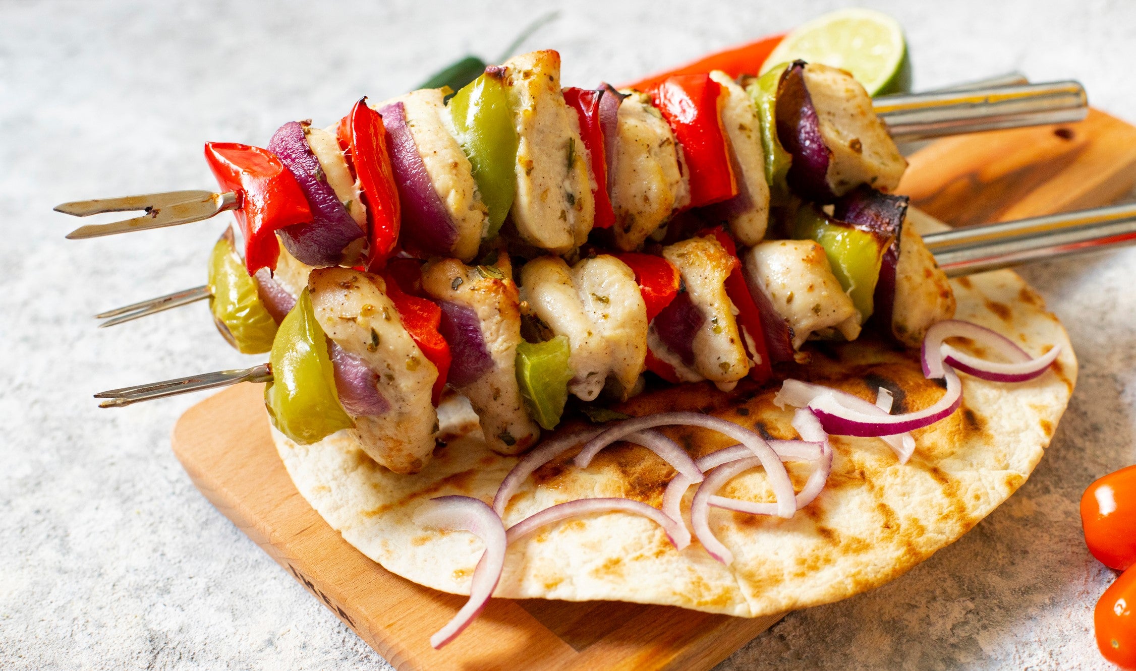 Traditional chicken souvlaki (Getty/iStock)