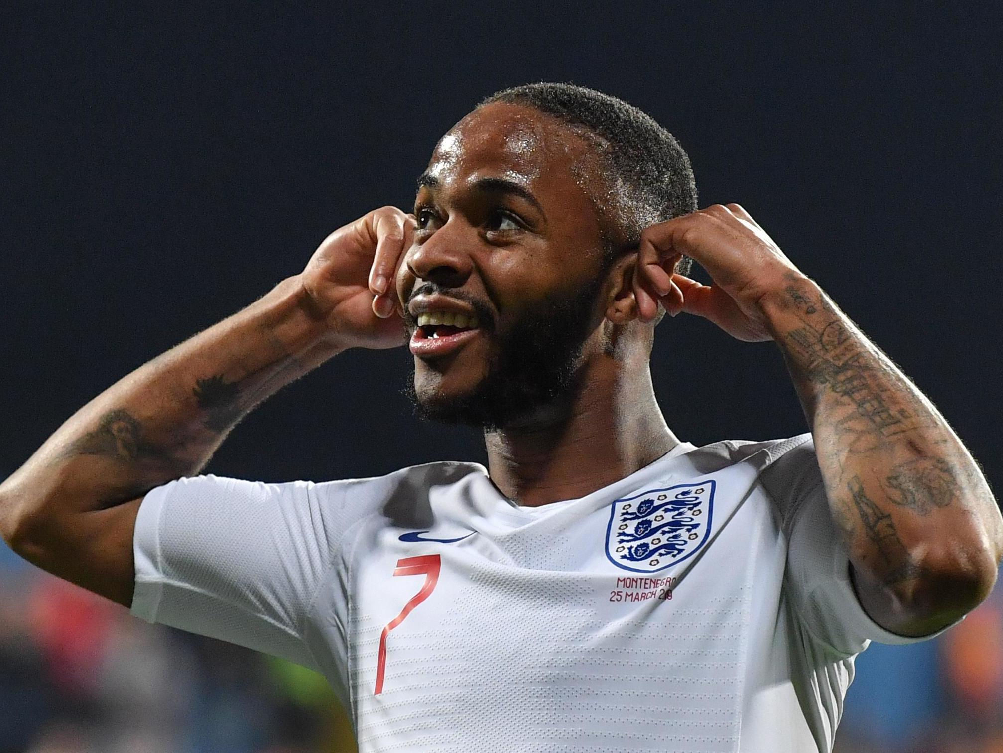 England's Raheem Sterling responds to racist abuse in win over Montenegro