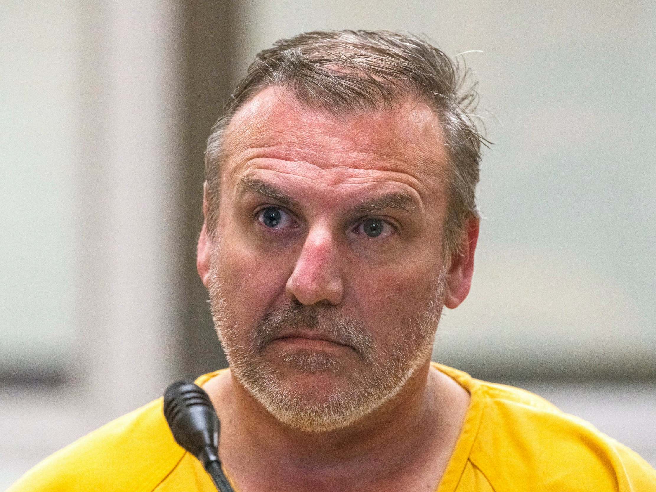 Brian Steven Smith, 48, who has been charged with first-degree murder, appears at the Anchorage Jail courtroom on 9 October 2019, in Anchorage, Alaska.