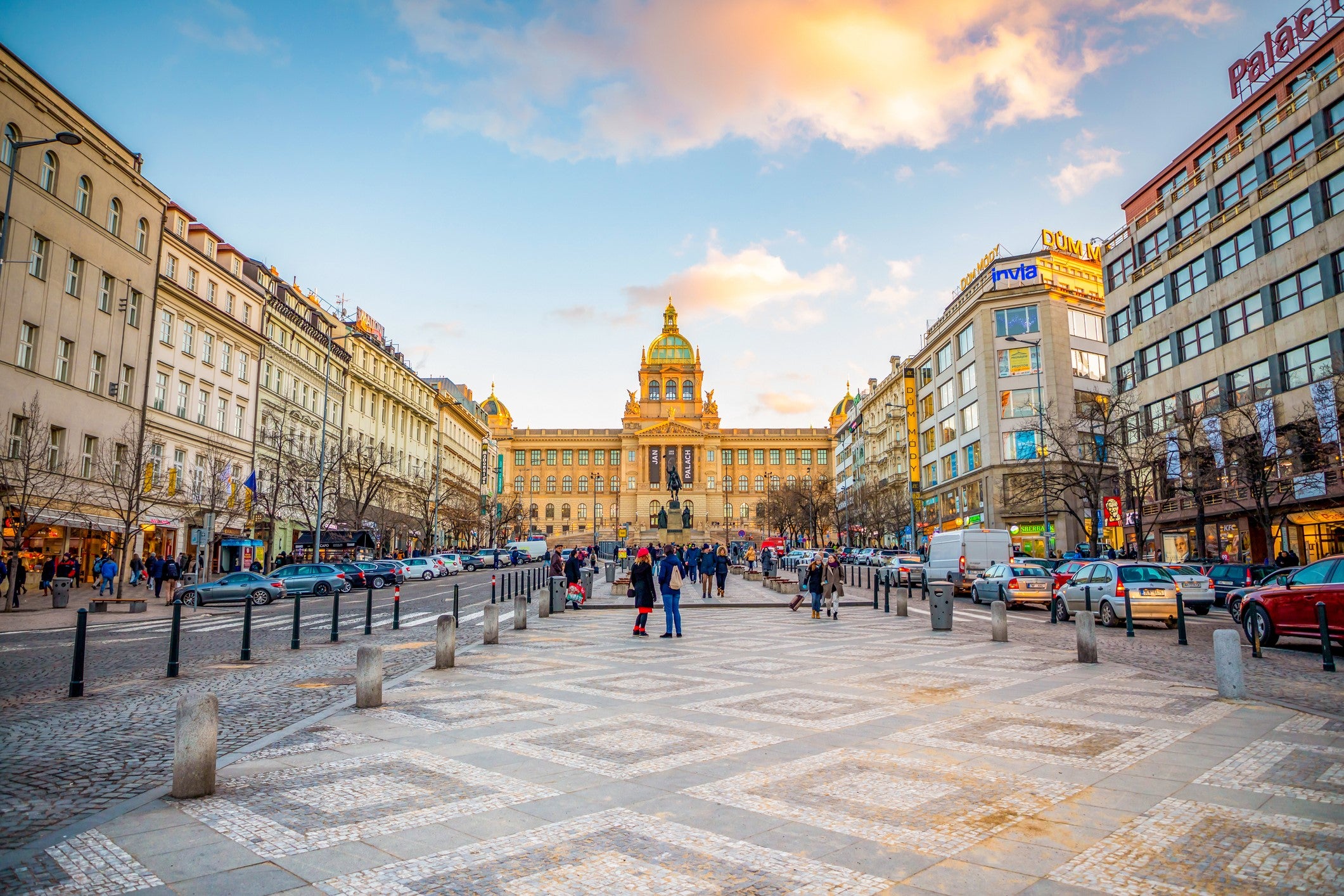 Wenceslas Square in Prague