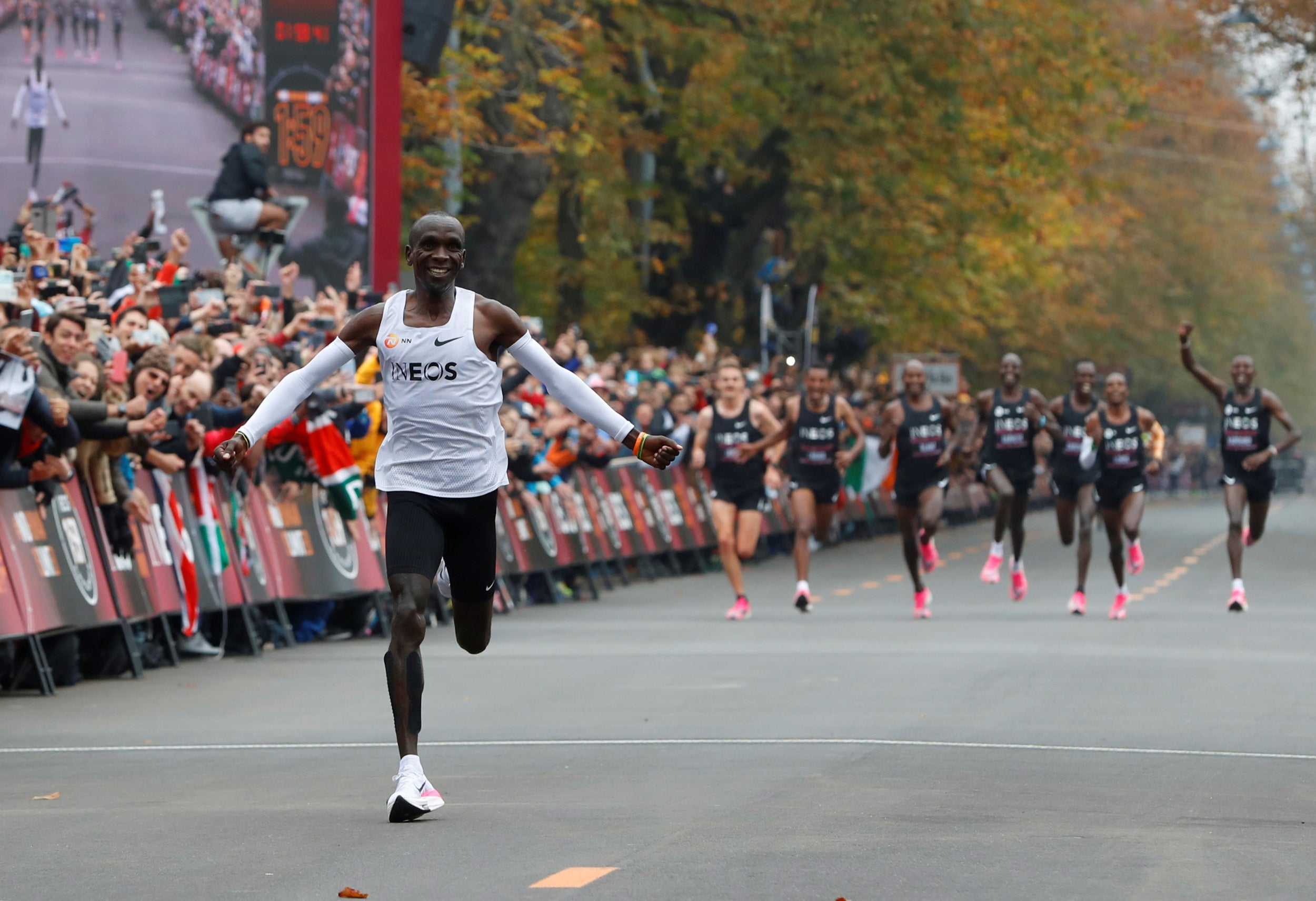 Eliud Kipchoge became the first athlete to run a marathon in less than two hours