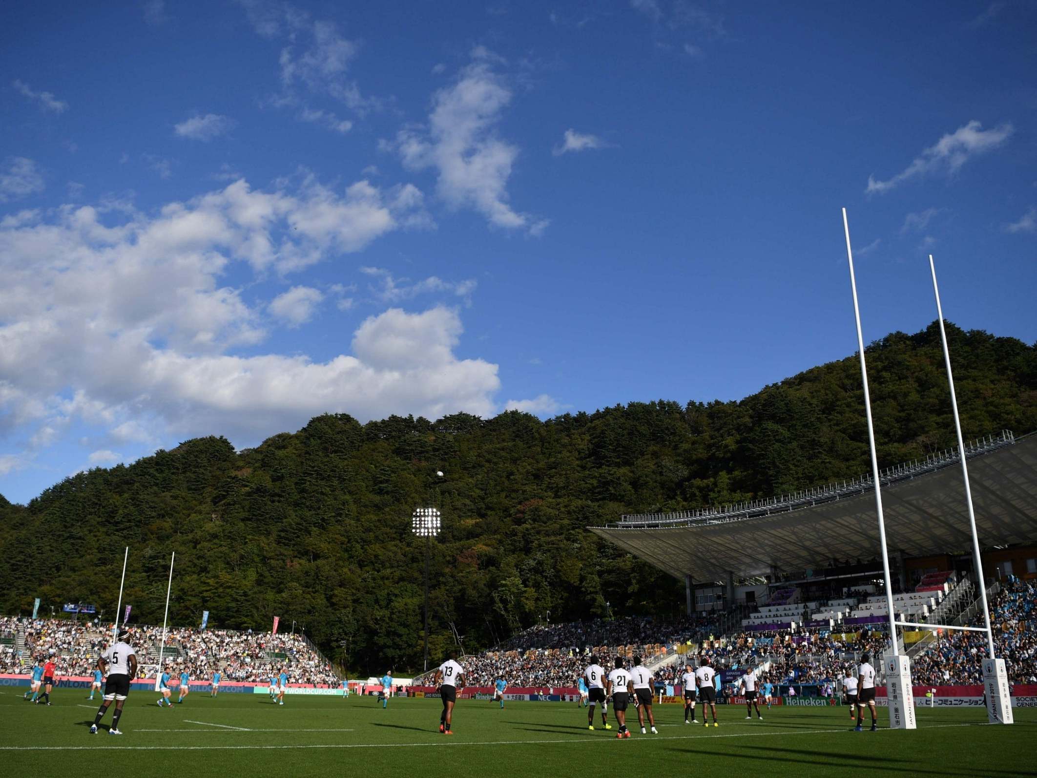 A threat of landslides and flooding in Kamaishi has seen Namibia vs Canada cancelled