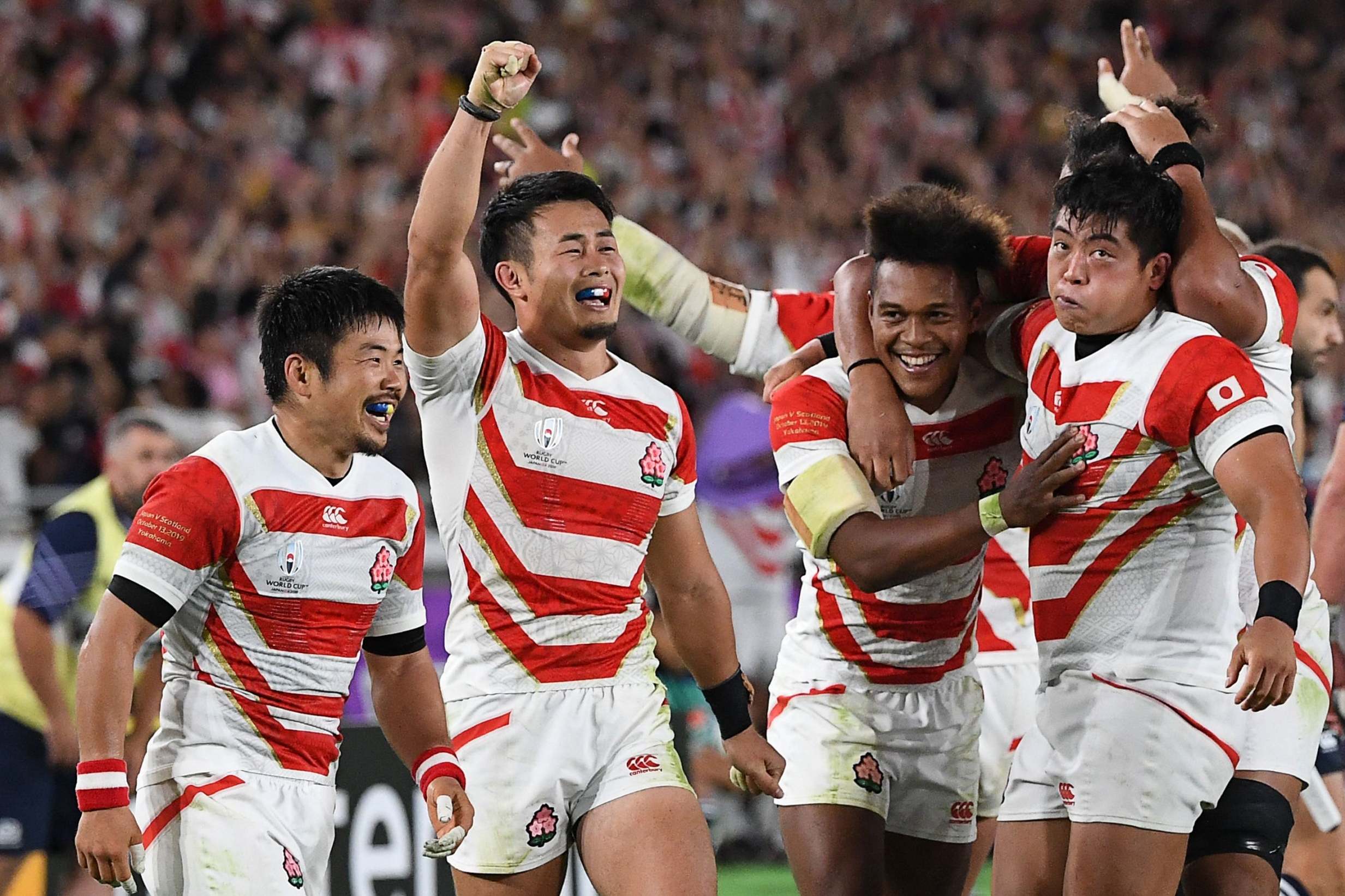 Japan are into the quarter-finals of the Rugby World Cup for the first time in their history