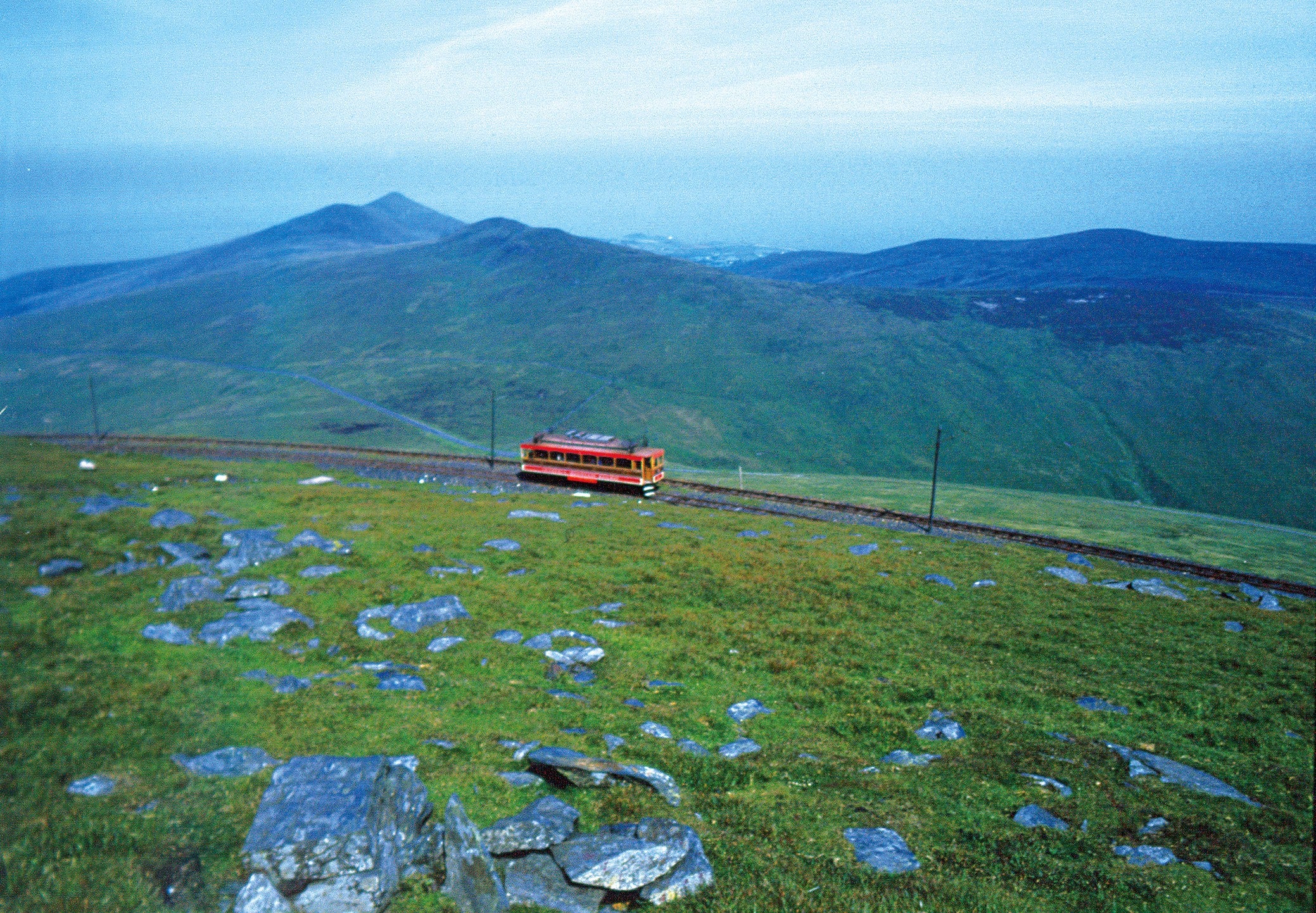 Snaefell Mountain Railway climbs up to the highest point on the island (Getty)