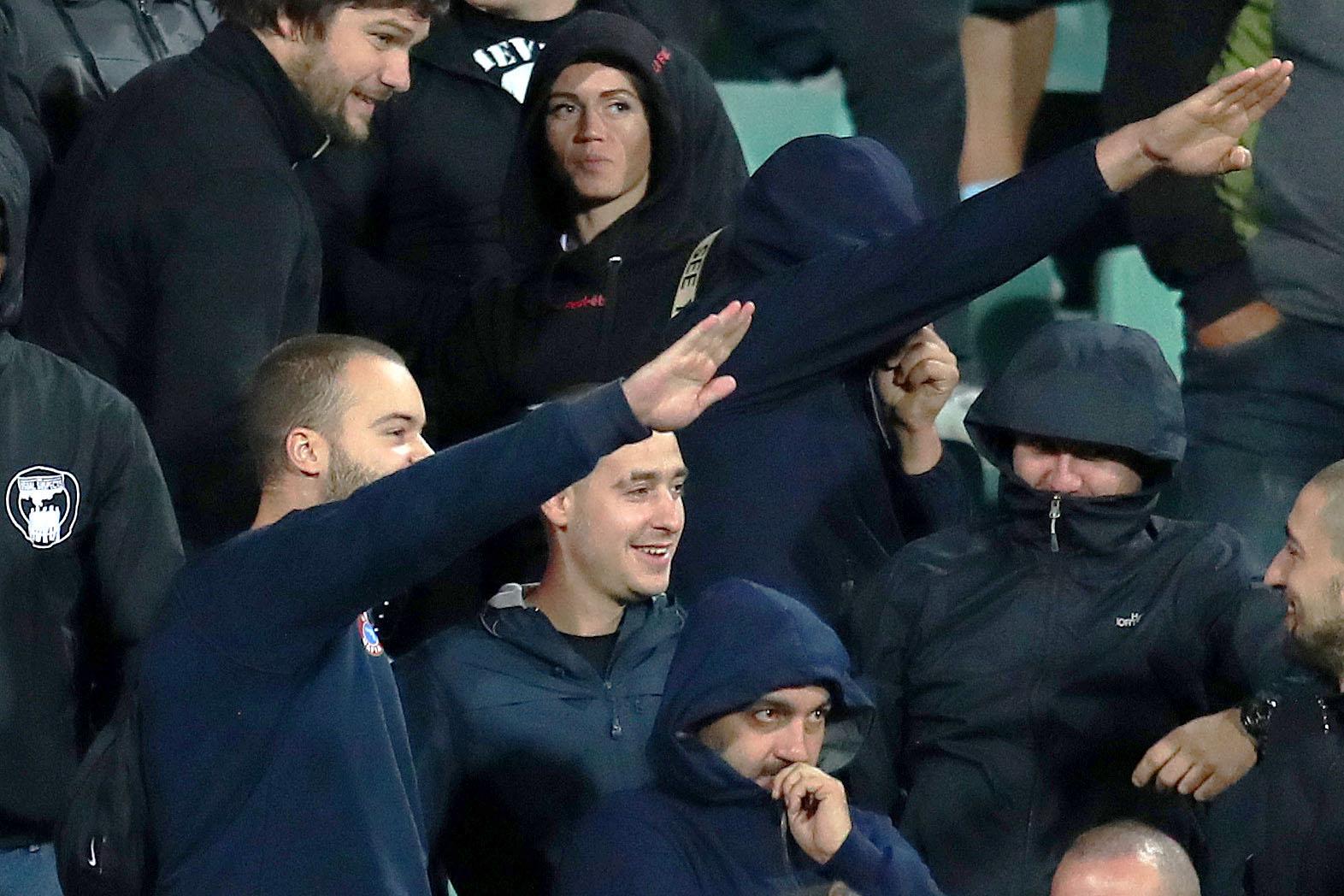 Bulgarian spectators at the match (Getty)