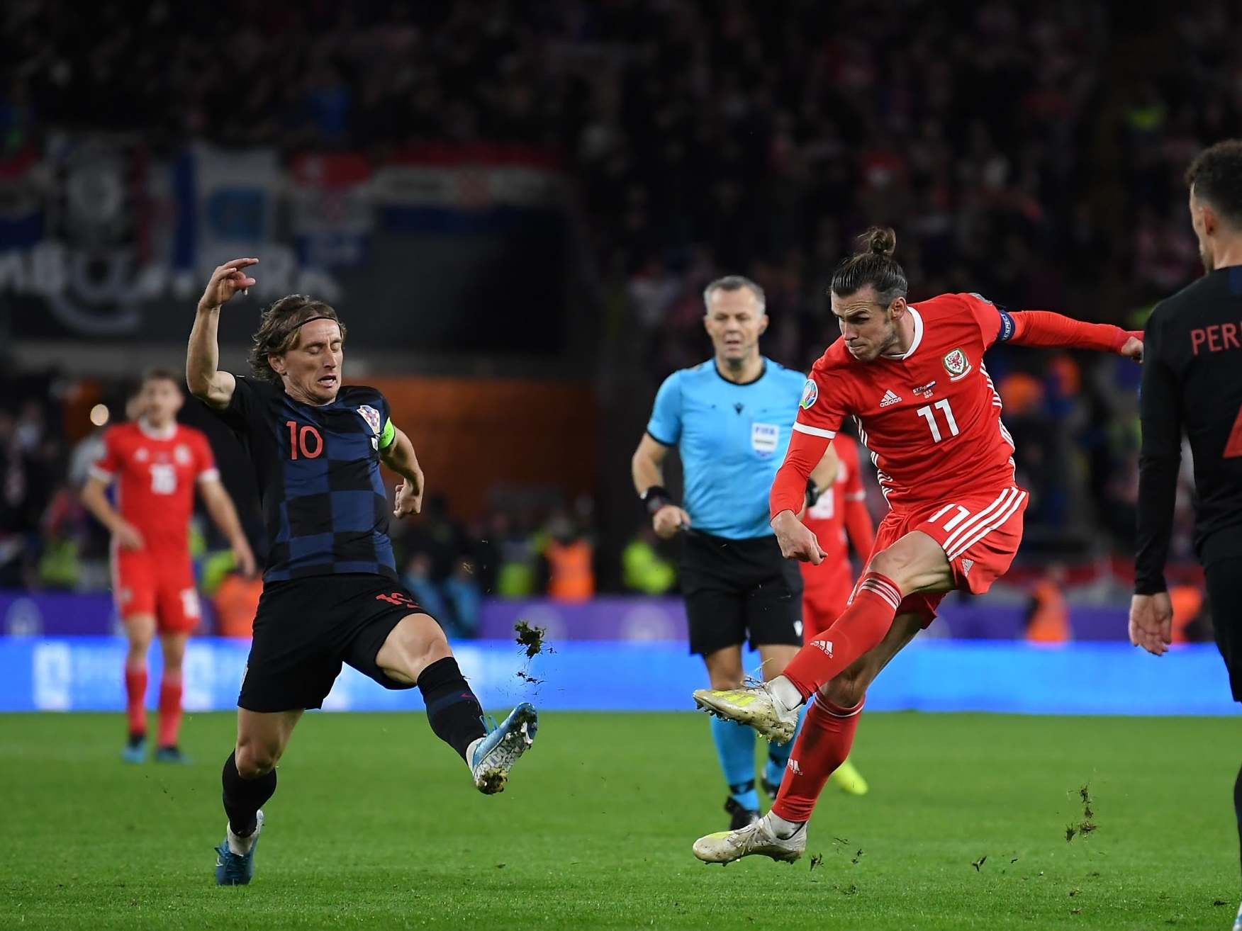 Modric and Bale faced off in a Euro 2020 qualifier