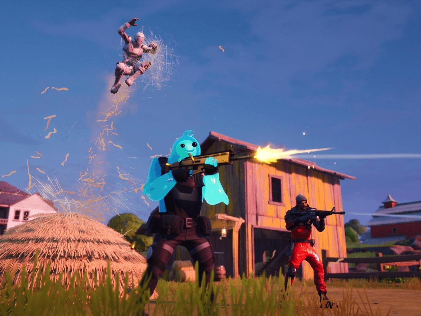 Shooting em' up: Fortnite pits players against each other until just one is left standing.