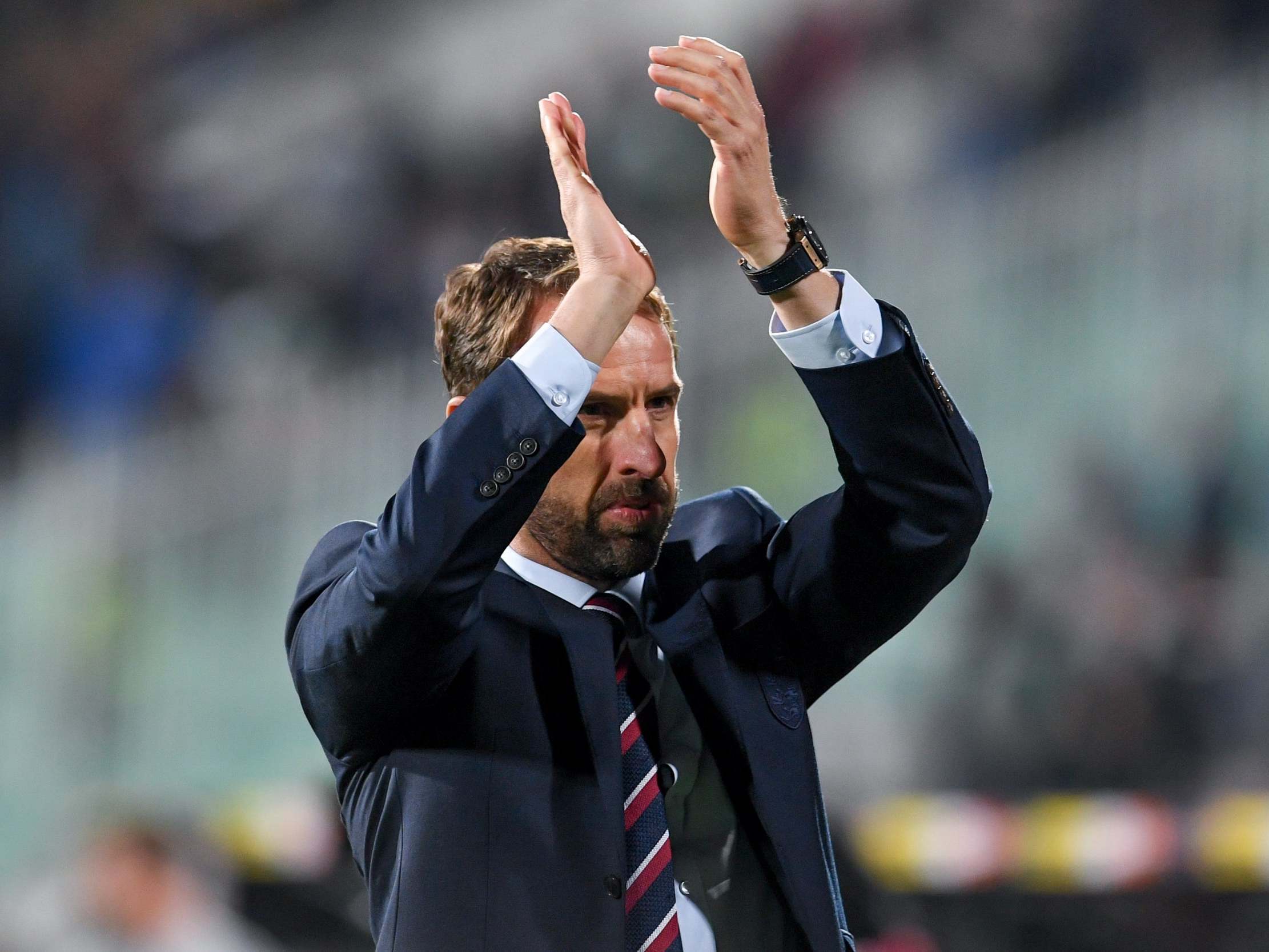 Gareth Southgate said his England players handled the situation against Bulgaria well