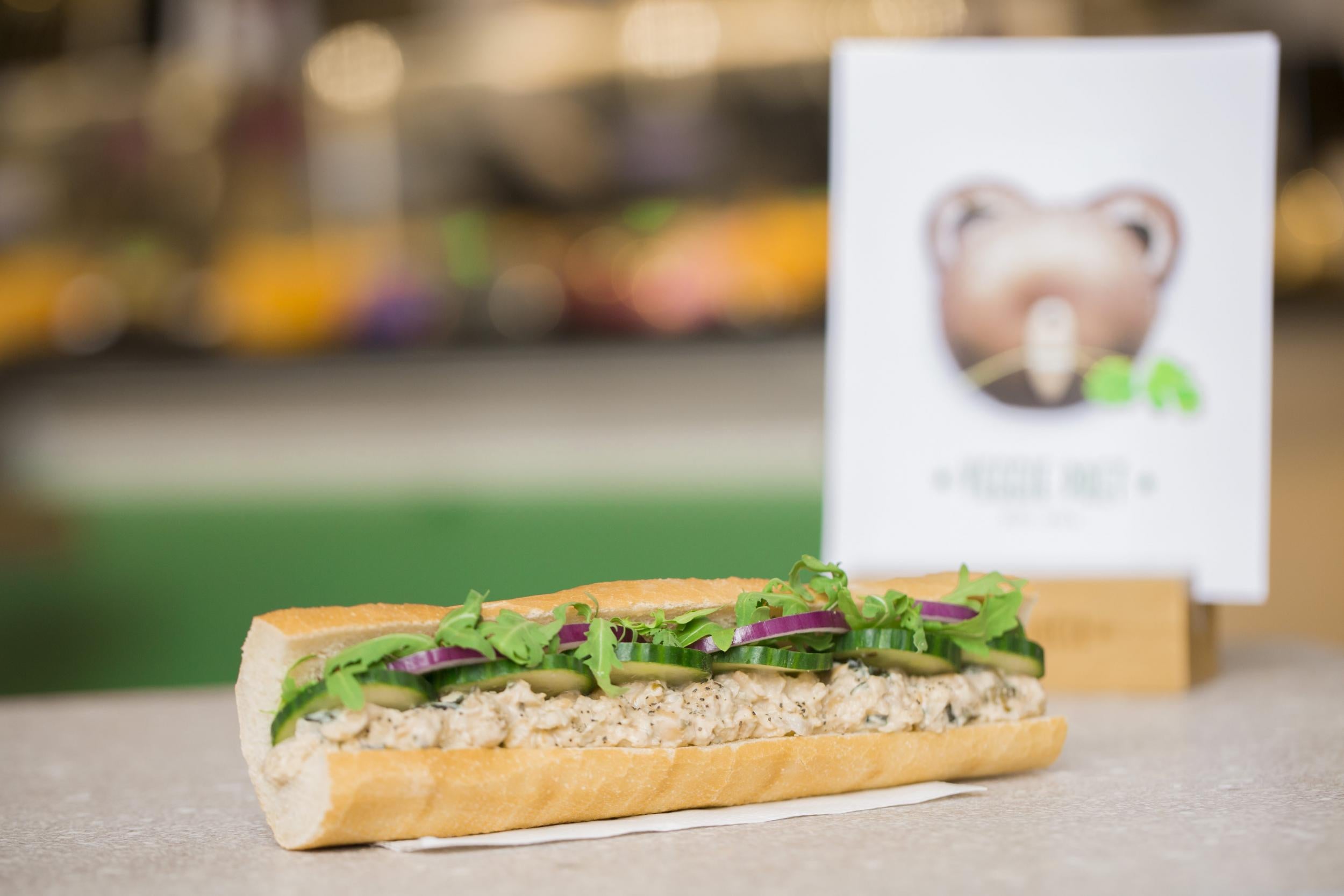 The vegan chuna mayo baguette