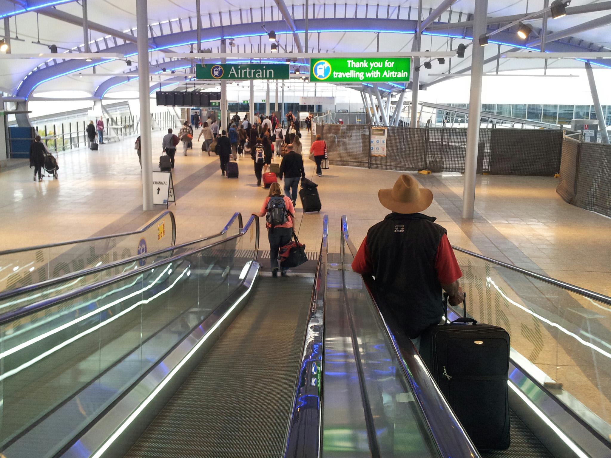 Officers apprehended the man in Brisbane Airport