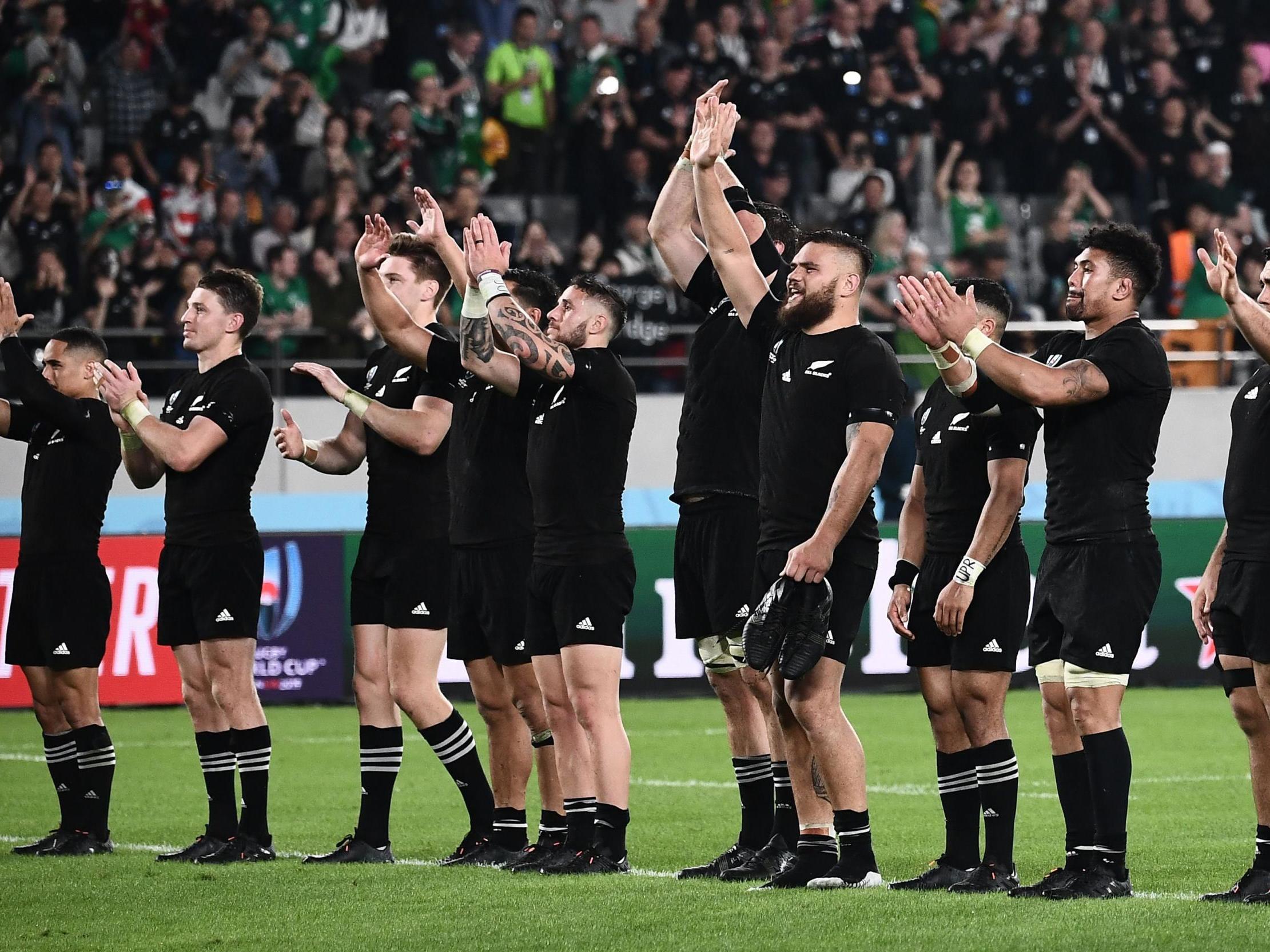 The All Blacks are on a run of 18 consecutive World Cup victories