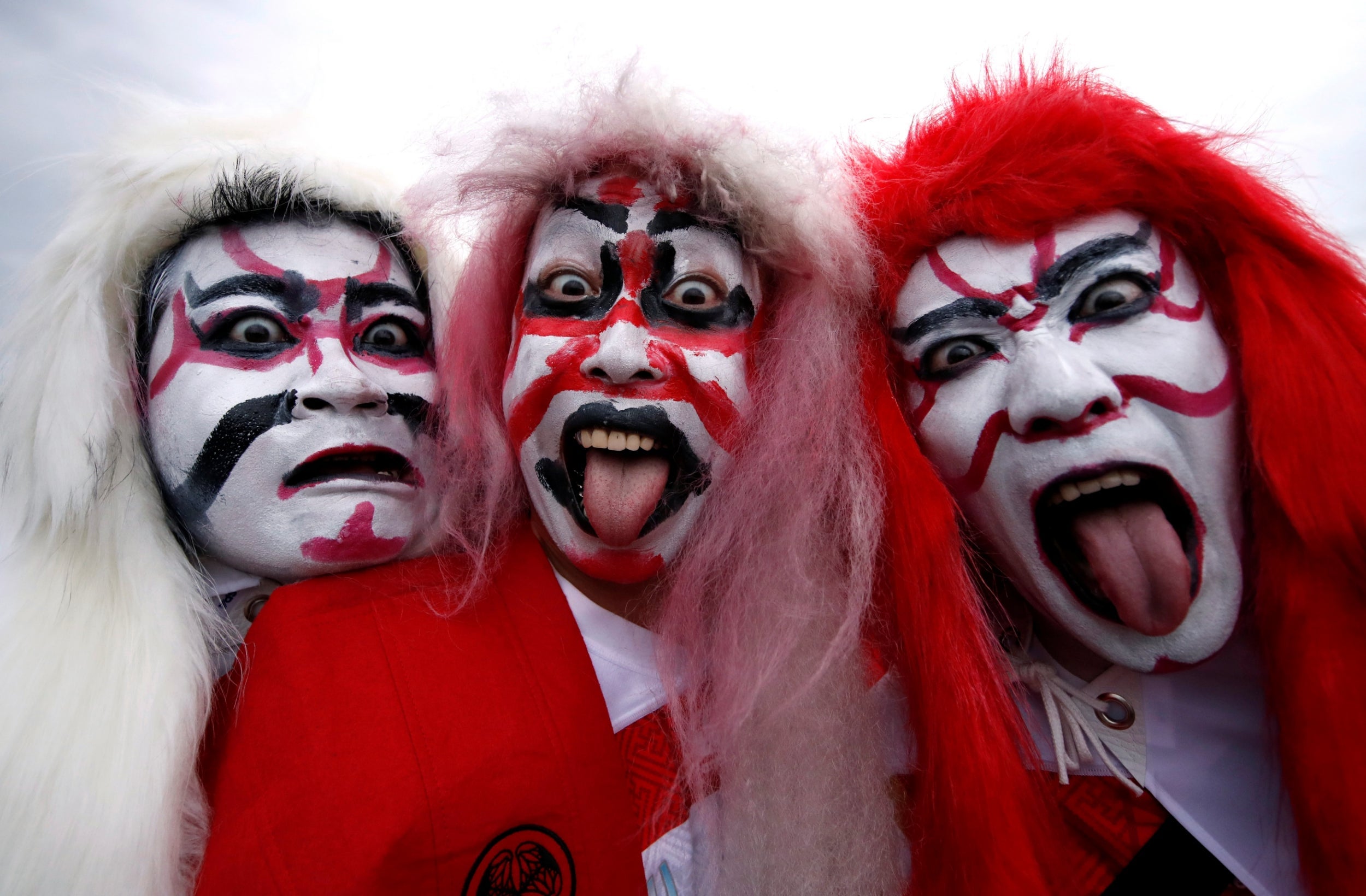 Fans enjoy the atmosphere ahead of the nation’s rugby match last weekend