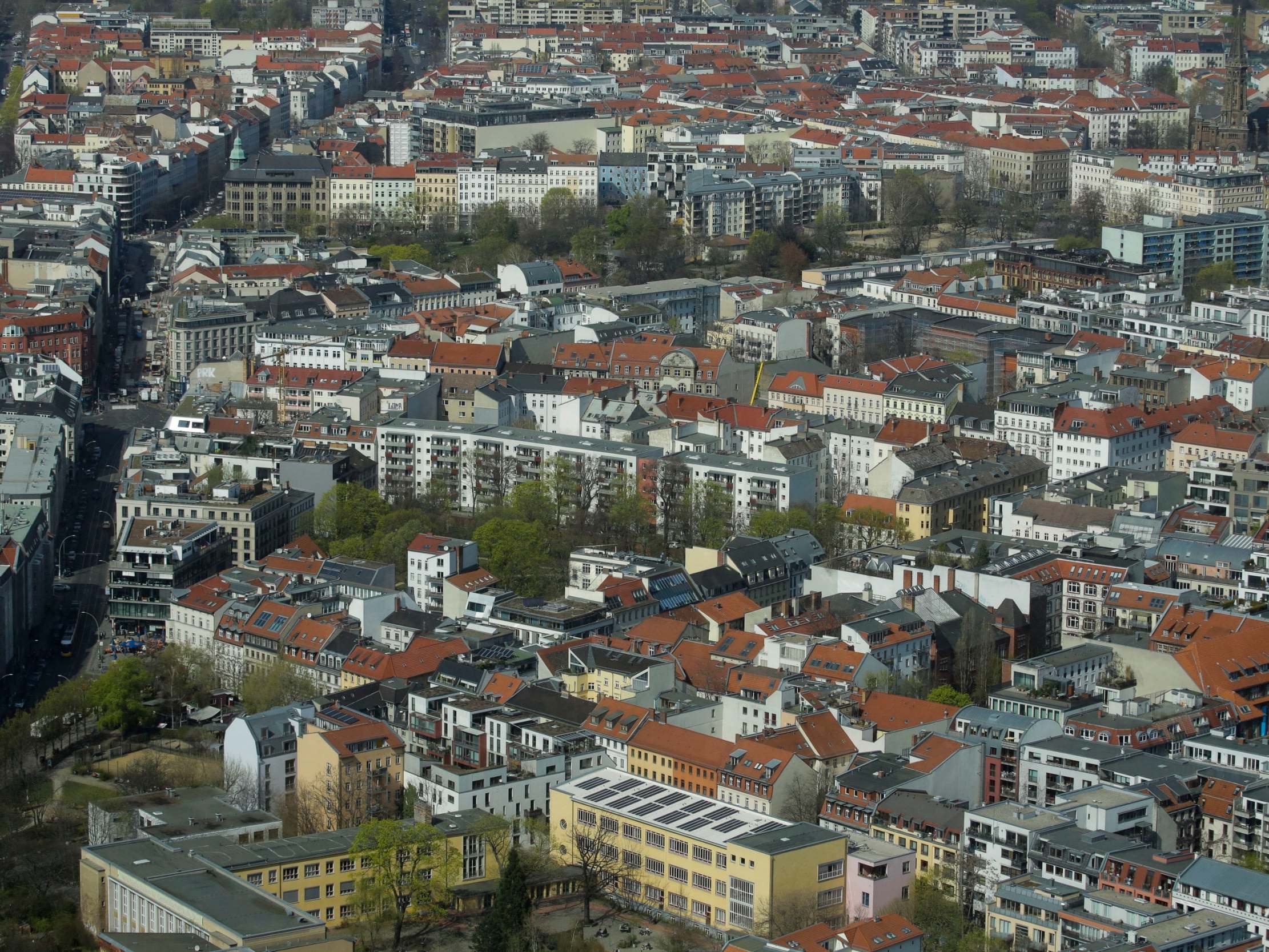 Apartment buildings in the Mitte district of Berlin, the capital of Germany