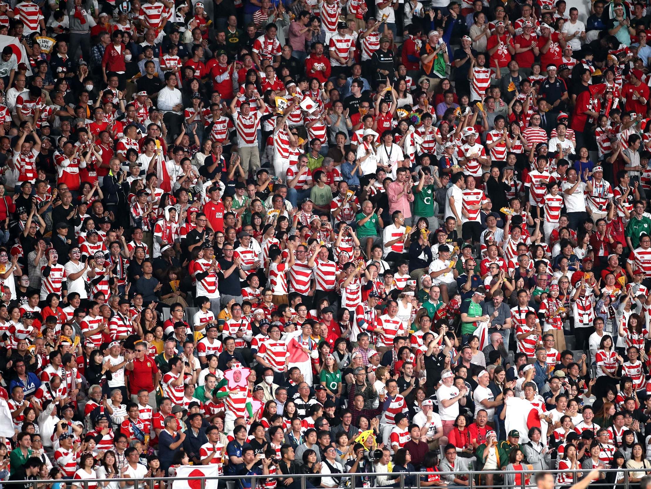 Wall of noise: the home crowd gets behind its team during the World Cup (Getty)