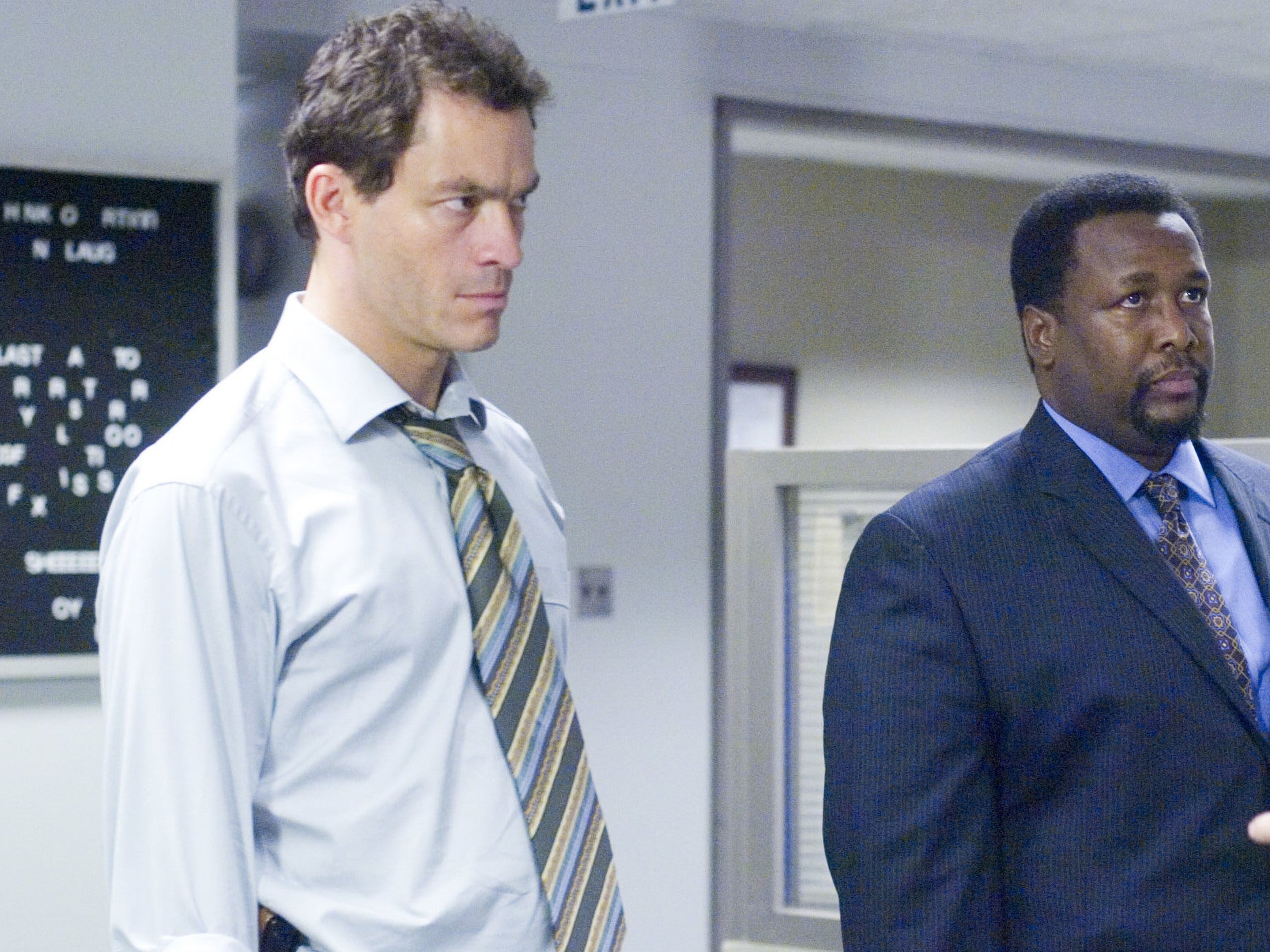 Dominic West and Wendell Pierce in ‘The Wire’