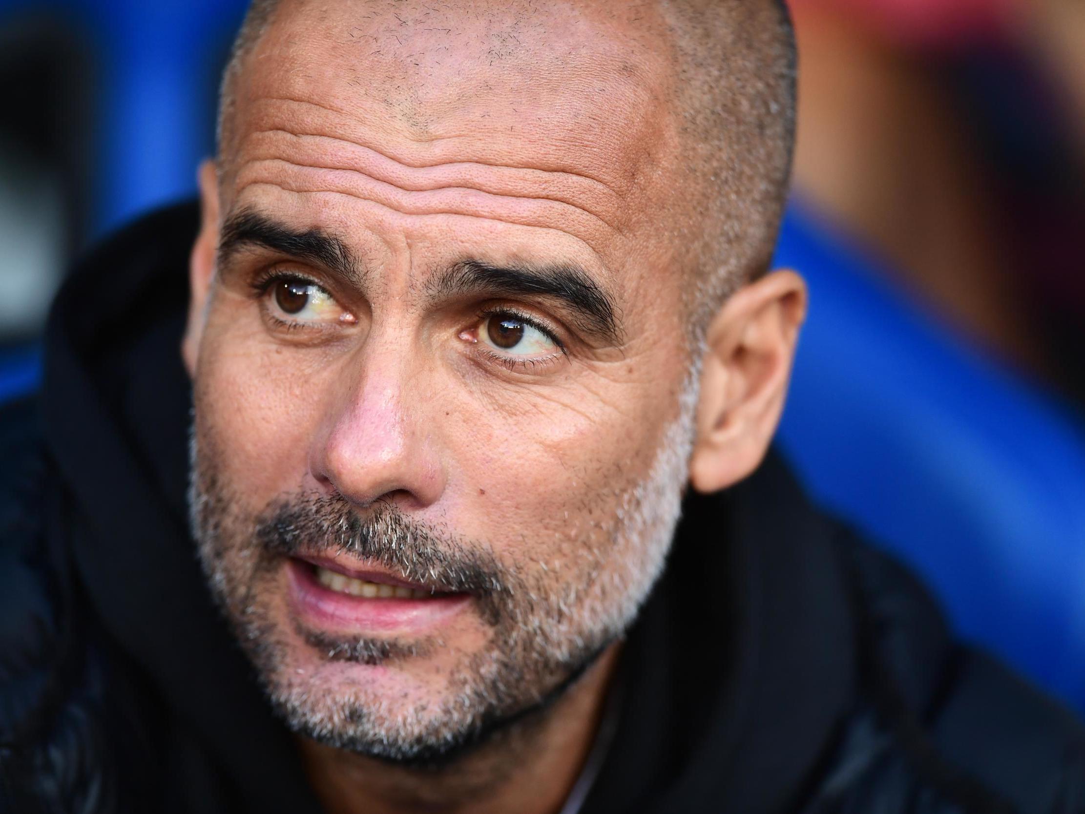 Manchester City manager Pep Guardiola