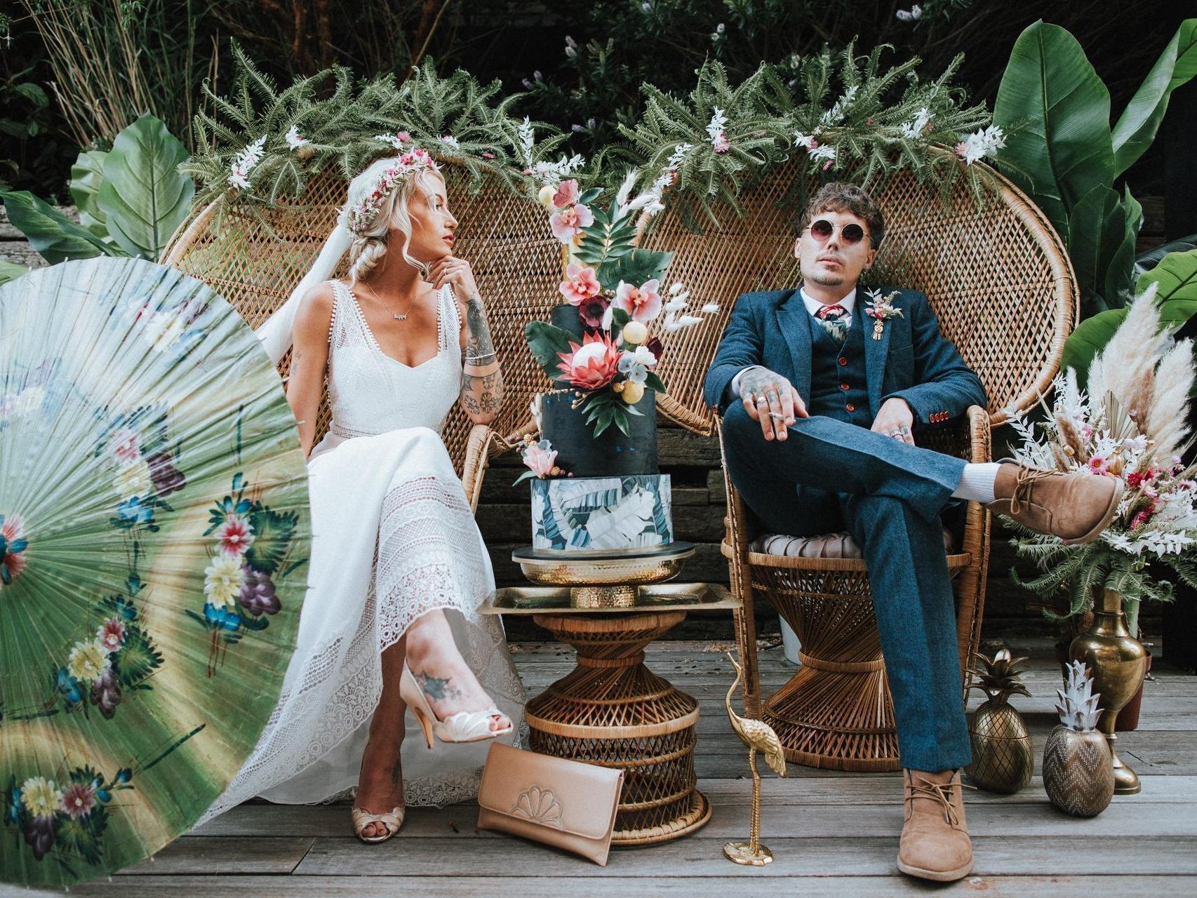 Weddings are set to become more informal and better for the environment (Image: Concept & hair @Clairehartleystylist; Props @bohoandbloomprophire; Venue @thewindinghouse; Photographer @olegs_samsonovs; Dress @thebridalboutiqueofjules; Florist @bohotanical