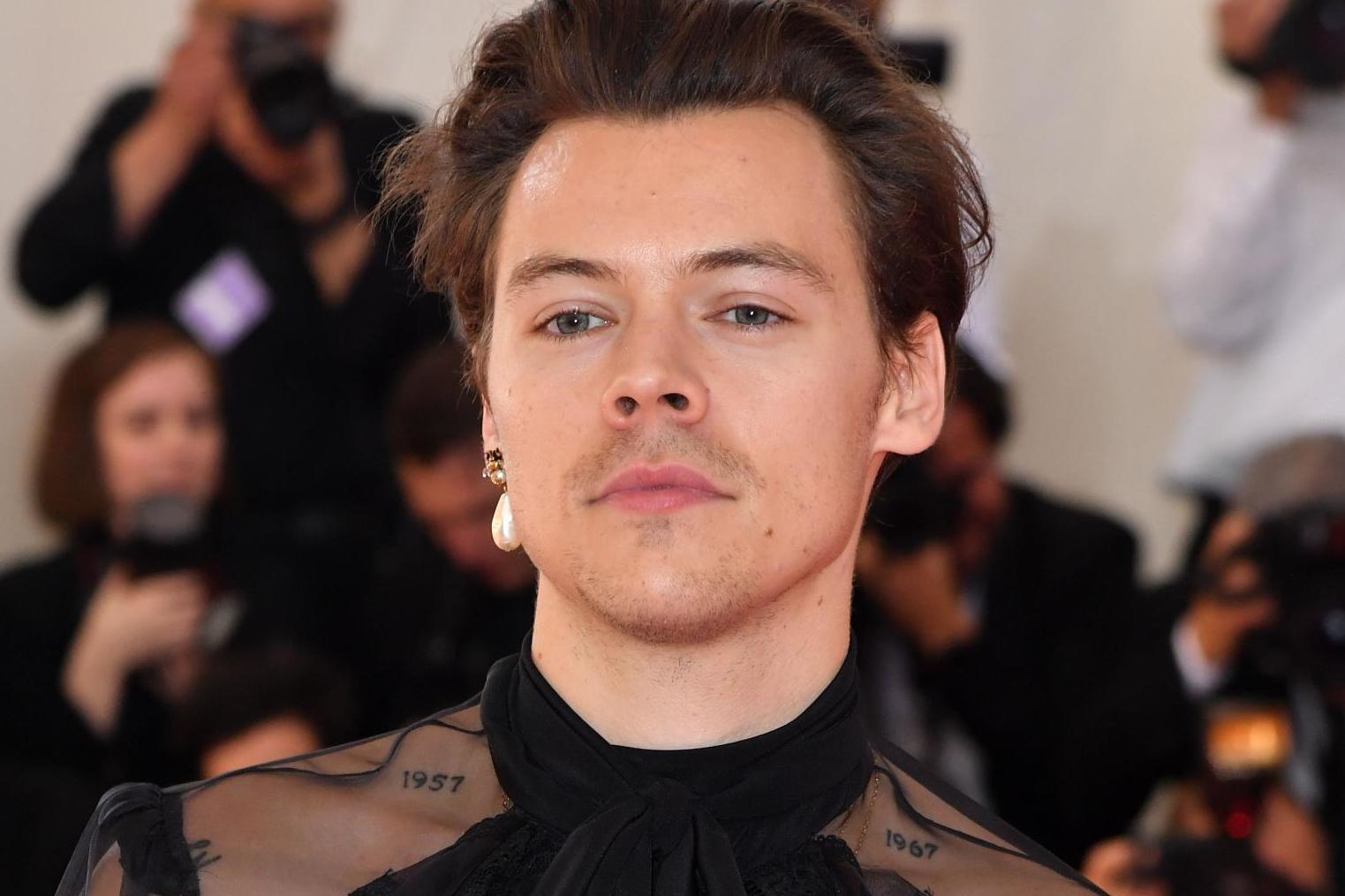 Harry Styles arrives for the 2019 Met Gala at the Metropolitan Museum of Art on 6 May, 2019, in New York City.