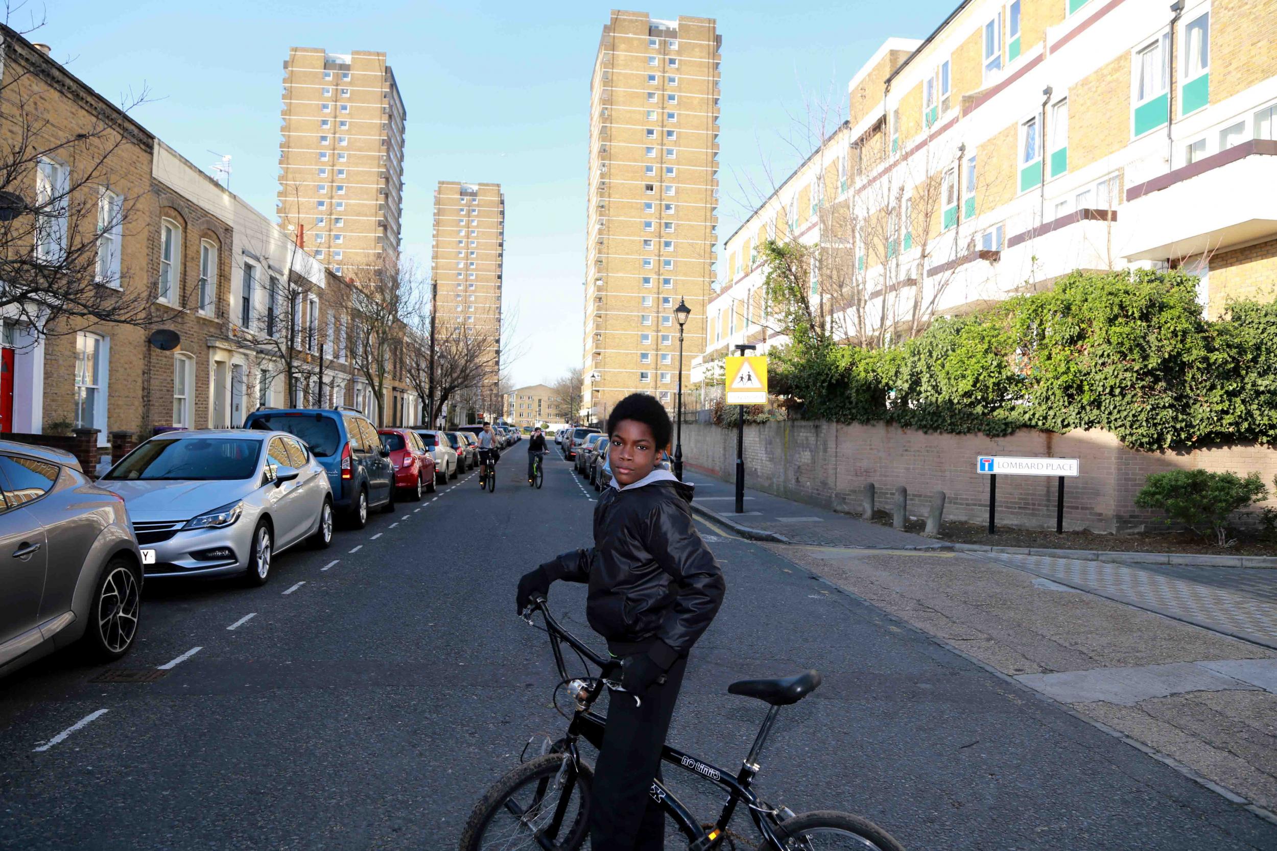 Brick Lane, 2018; part of Utopia London Council Estates photo collection by Marco Sconocchia